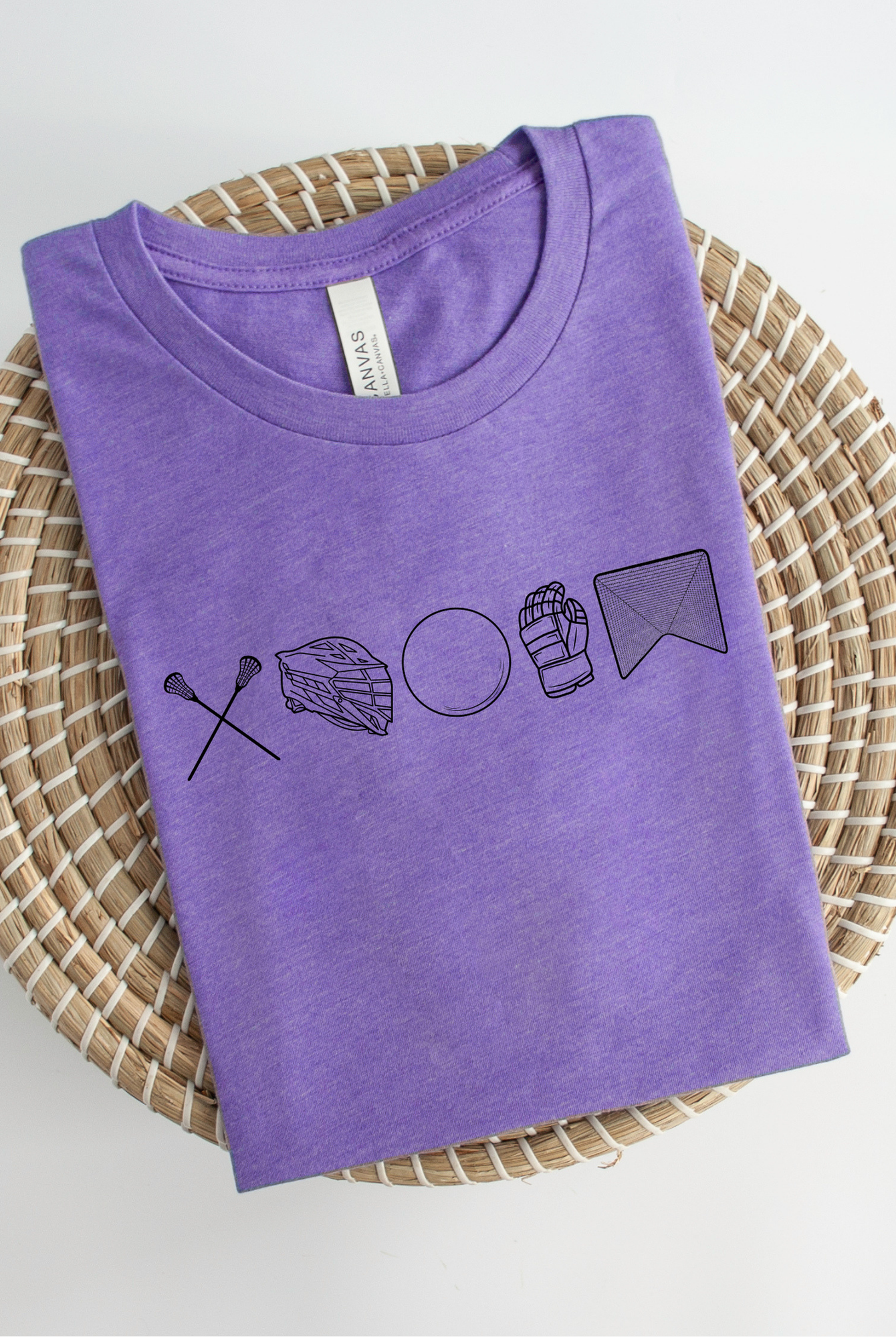 Shop 256 Lacrosse Icons Graphic Tee-Small at Ruby Joy Boutique, a Women's Clothing Store in Pickerington, Ohio