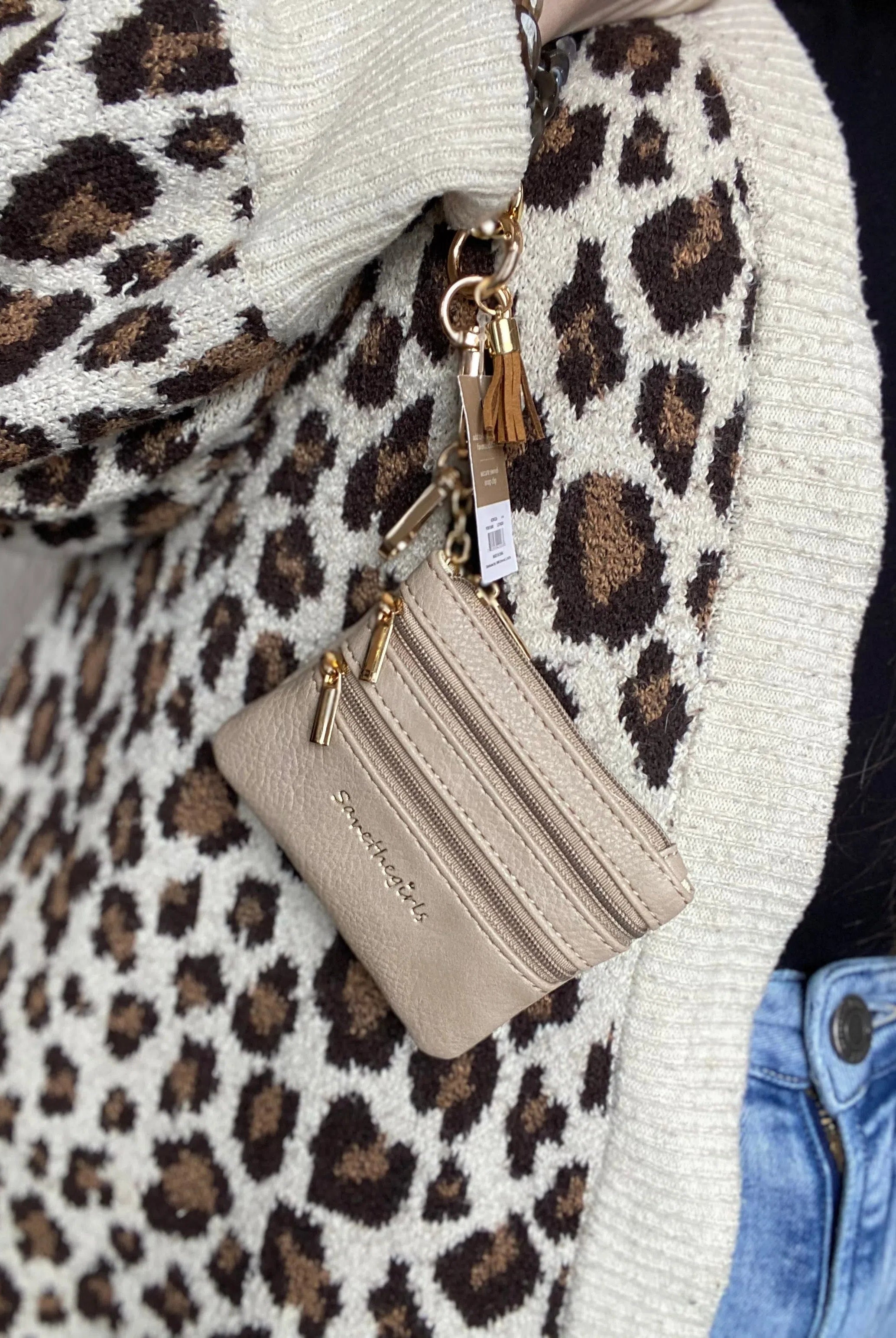 Shop Zippered Pouch | Save The Girls-Coin Purse at Ruby Joy Boutique, a Women's Clothing Store in Pickerington, Ohio