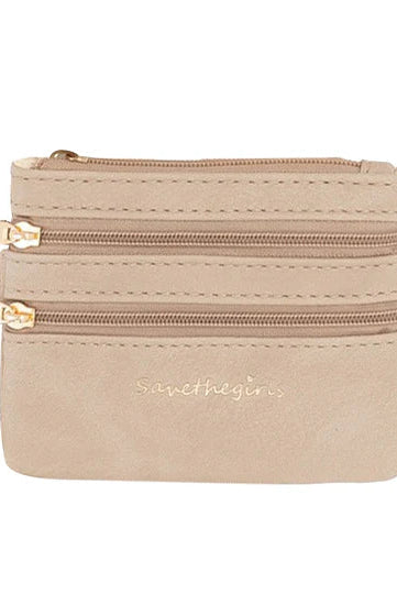 Shop Zippered Pouch | Save The Girls-Coin Purse at Ruby Joy Boutique, a Women's Clothing Store in Pickerington, Ohio