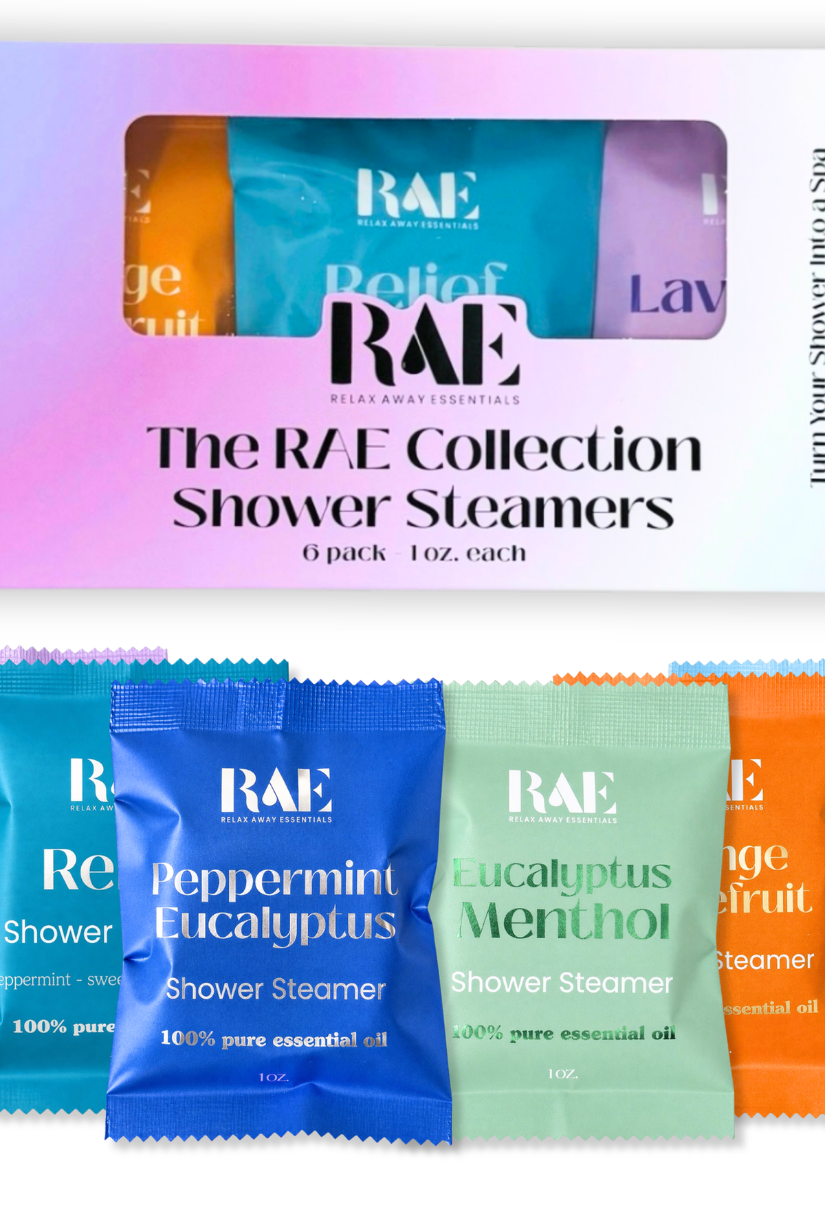 Shop The RAE Collection | Shower Steamers 6 Pack | Made in the USA- at Ruby Joy Boutique, a Women's Clothing Store in Pickerington, Ohio
