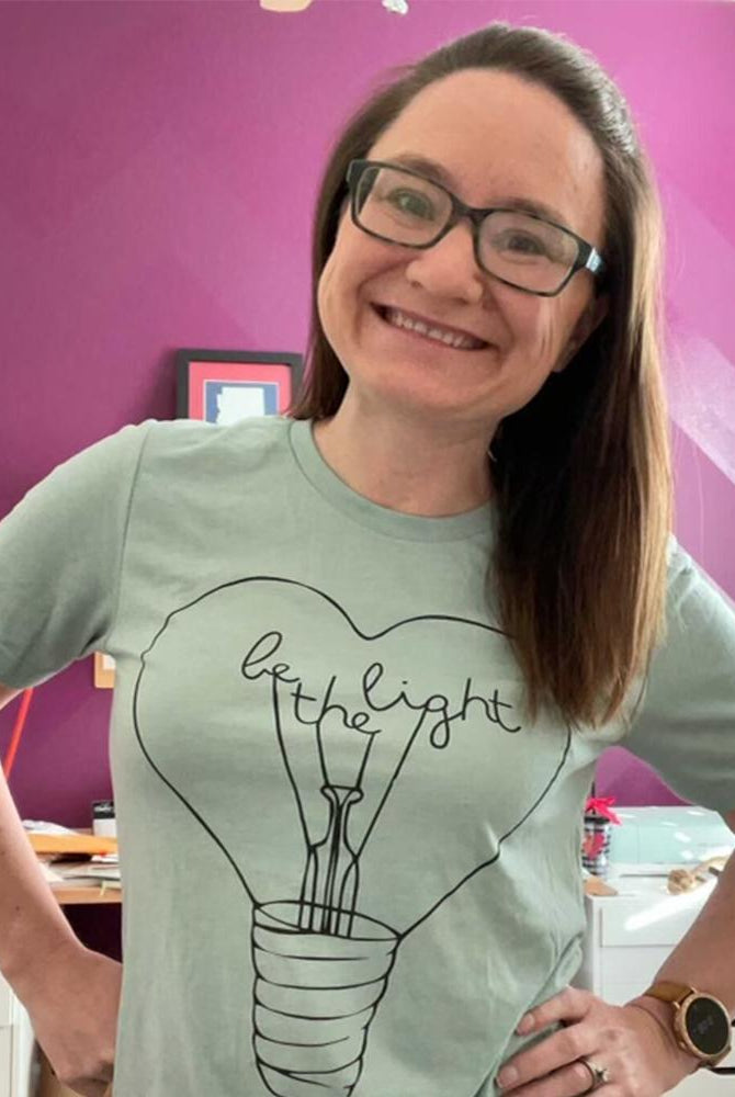 Shop Be The Light Classic Tee | Kind Cotton- at Ruby Joy Boutique, a Women's Clothing Store in Pickerington, Ohio
