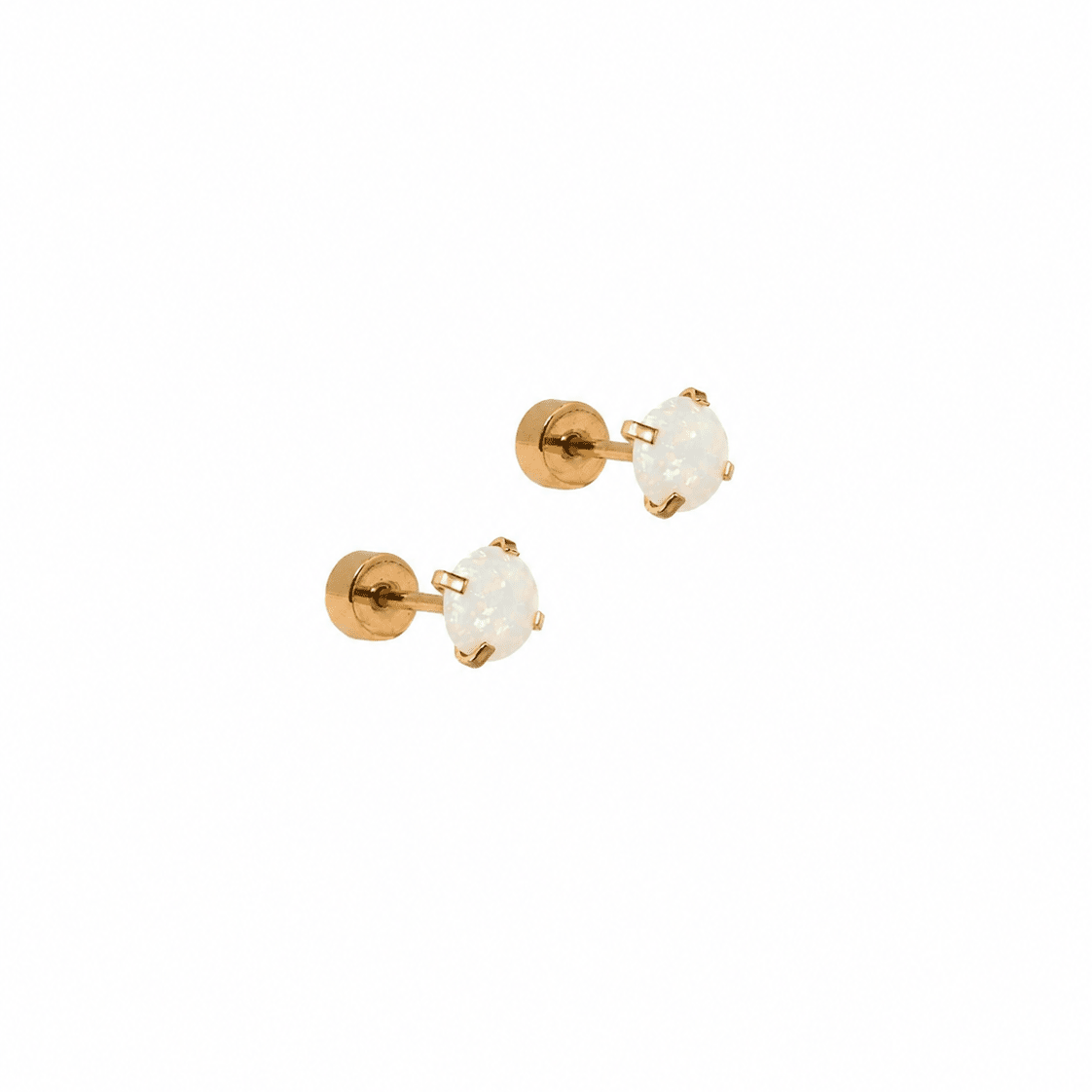 Shop Venus Screwback Stud Earrings - White Opal- at Ruby Joy Boutique, a Women's Clothing Store in Pickerington, Ohio