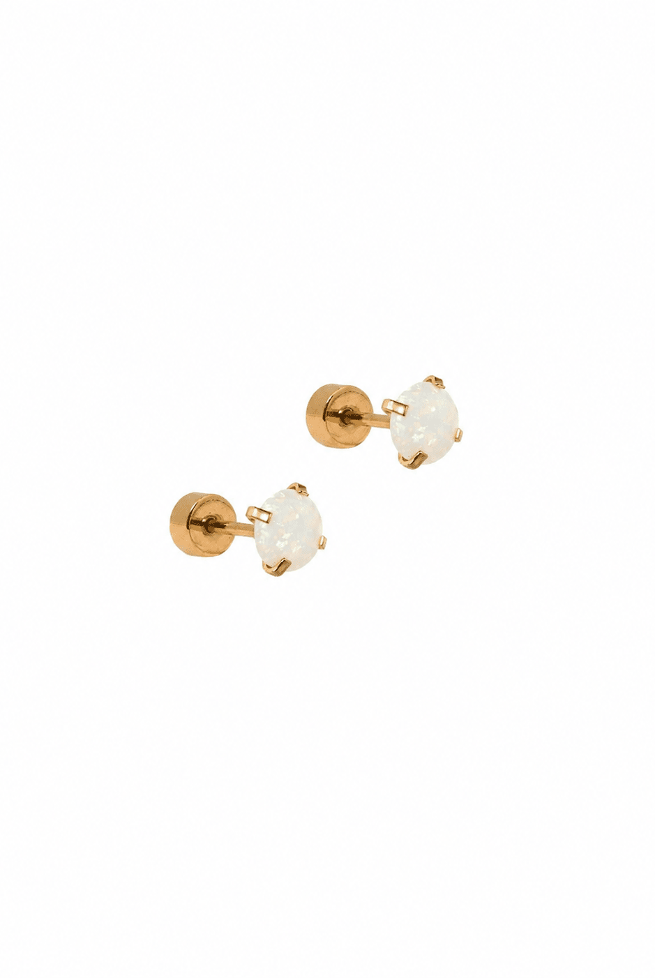 Shop Venus Screwback Stud Earrings - White Opal- at Ruby Joy Boutique, a Women's Clothing Store in Pickerington, Ohio