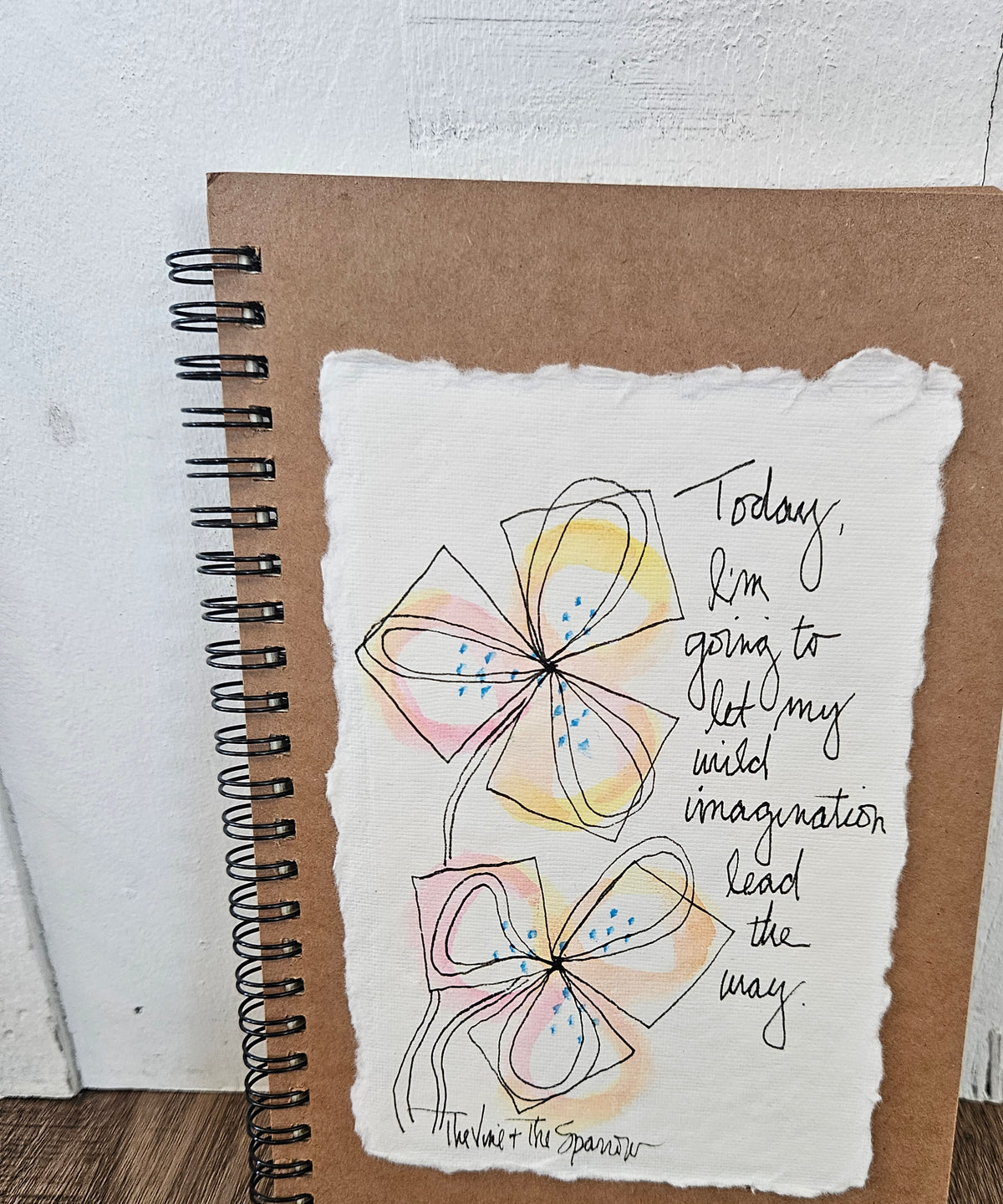 Shop Hand-Painted Watercolor Journal | Spiral Notebook-Wild Imagination at Ruby Joy Boutique, a Women's Clothing Store in Pickerington, Ohio