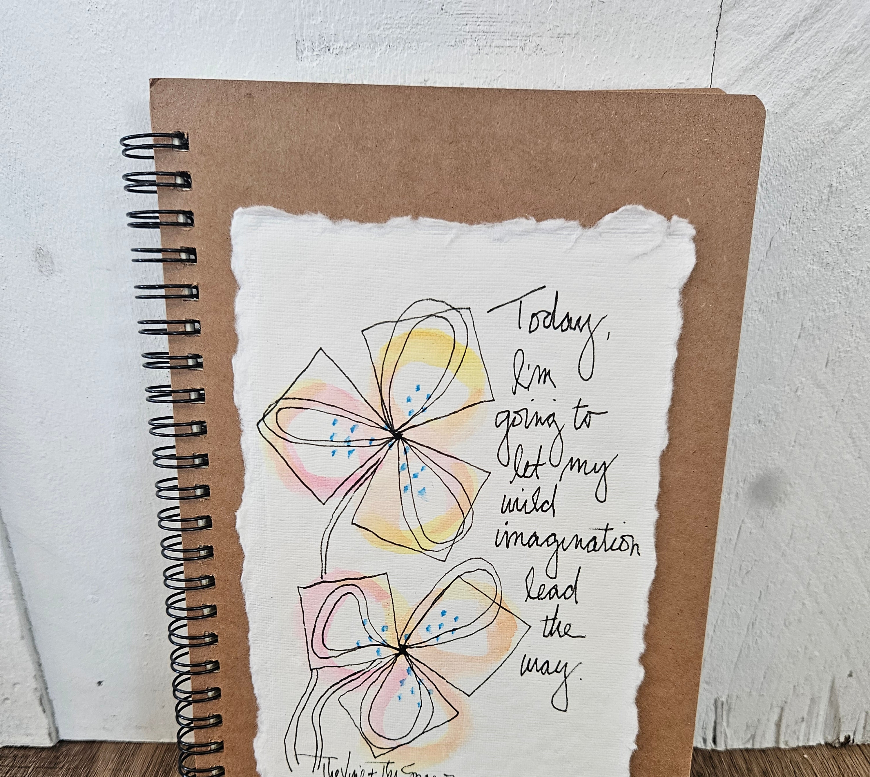 Shop Hand-Painted Watercolor Journal | Spiral Notebook-Wild Imagination at Ruby Joy Boutique, a Women's Clothing Store in Pickerington, Ohio