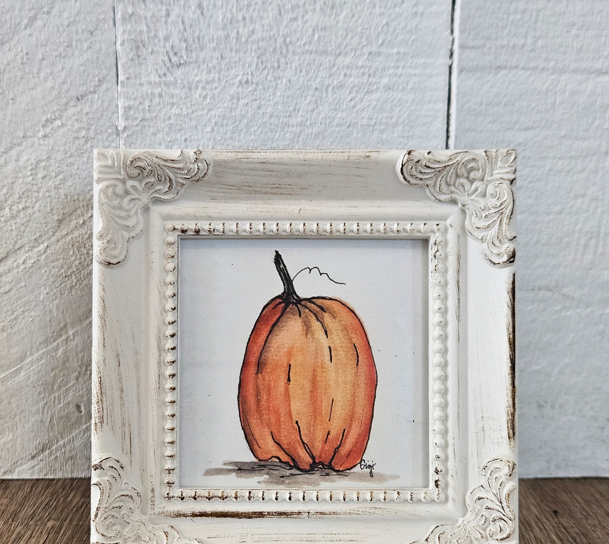 Shop Framed Watercolor Prints-Pumpkin at Ruby Joy Boutique, a Women's Clothing Store in Pickerington, Ohio