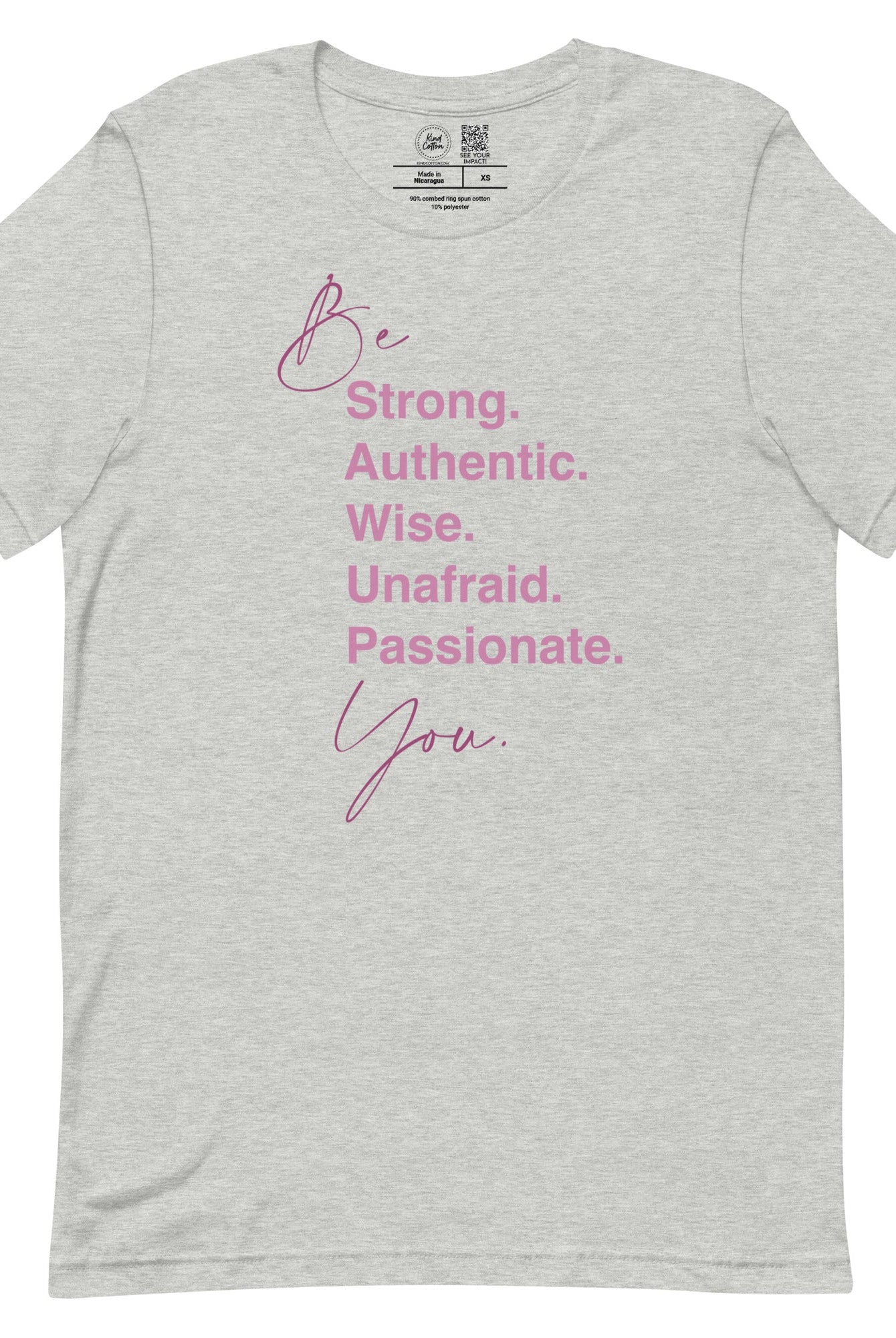 Shop Be You Classic Tee-Heather Grey at Ruby Joy Boutique, a Women's Clothing Store in Pickerington, Ohio