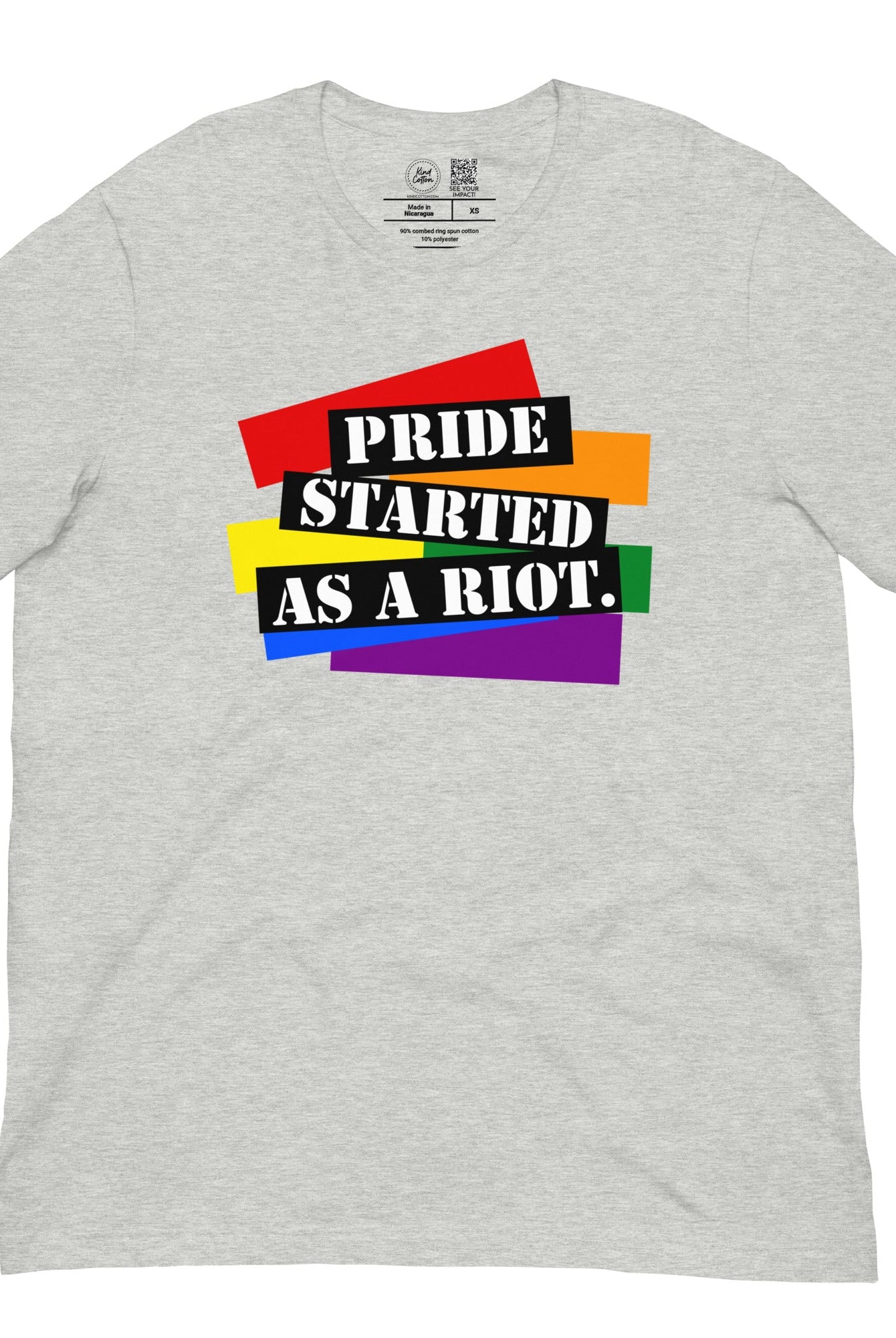 Shop Pride Started as a Riot Classic Tee-Heather Grey at Ruby Joy Boutique, a Women's Clothing Store in Pickerington, Ohio