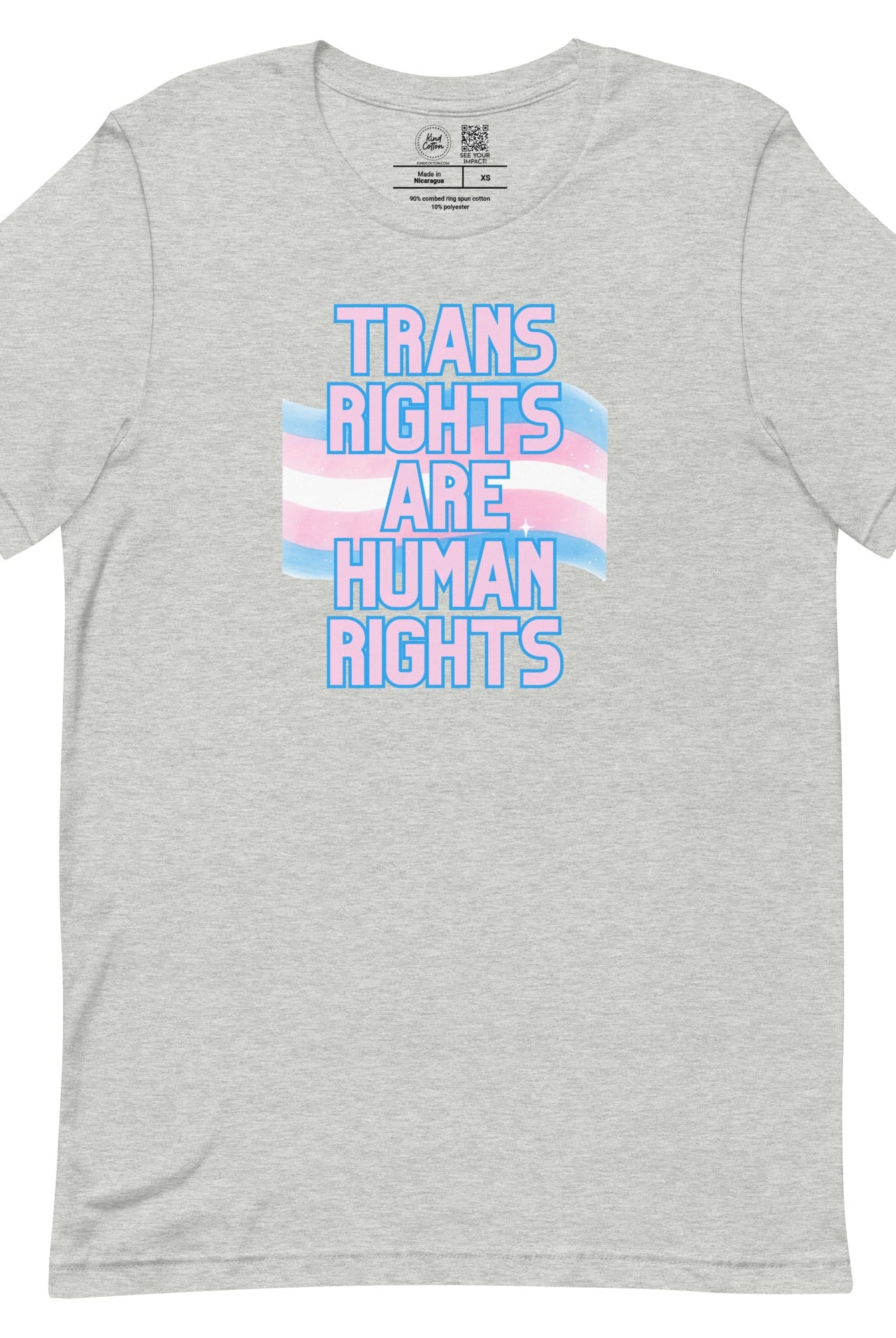 Shop Trans Rights are Human Rights Classic Tee-Heather Grey at Ruby Joy Boutique, a Women's Clothing Store in Pickerington, Ohio