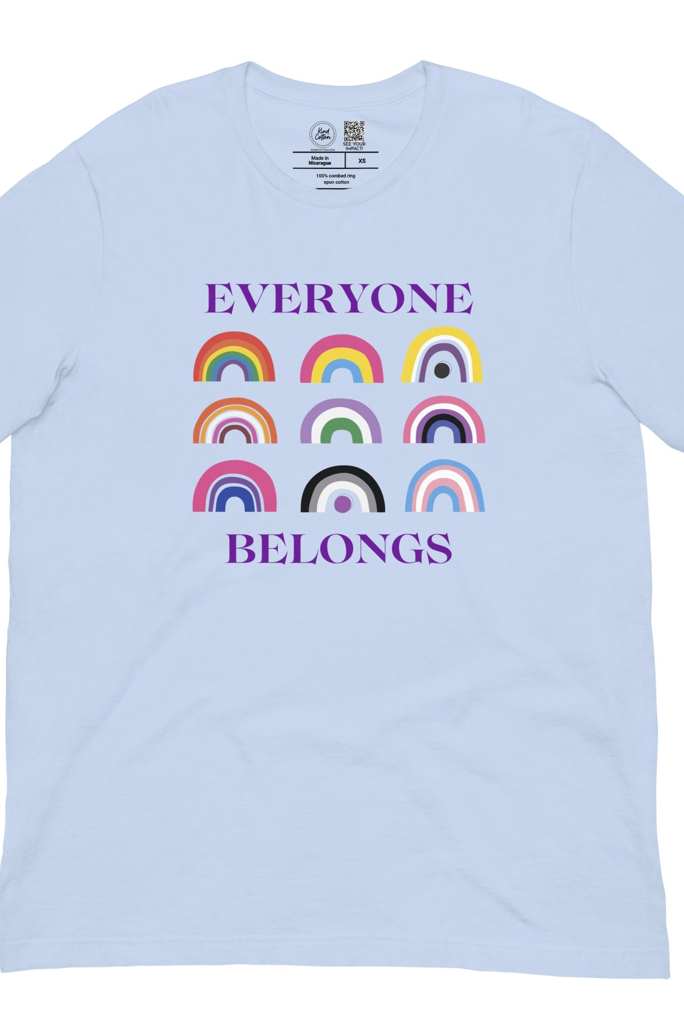 Shop Everyone Belongs Classic Tee-XS at Ruby Joy Boutique, a Women's Clothing Store in Pickerington, Ohio