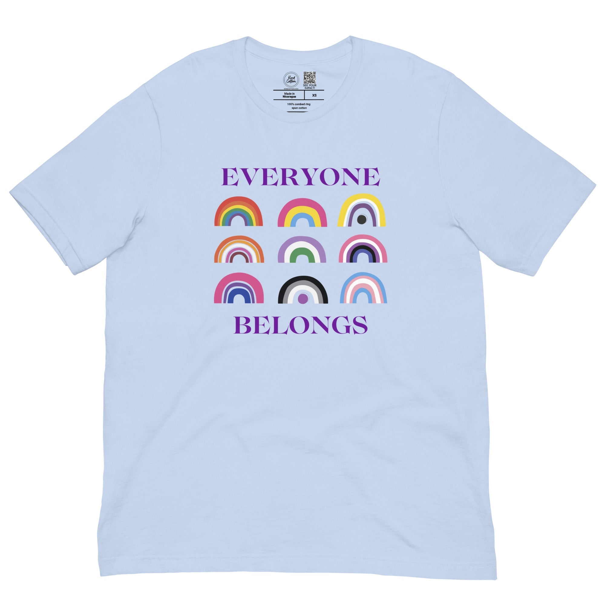 Shop Everyone Belongs Classic Tee-XS at Ruby Joy Boutique, a Women's Clothing Store in Pickerington, Ohio