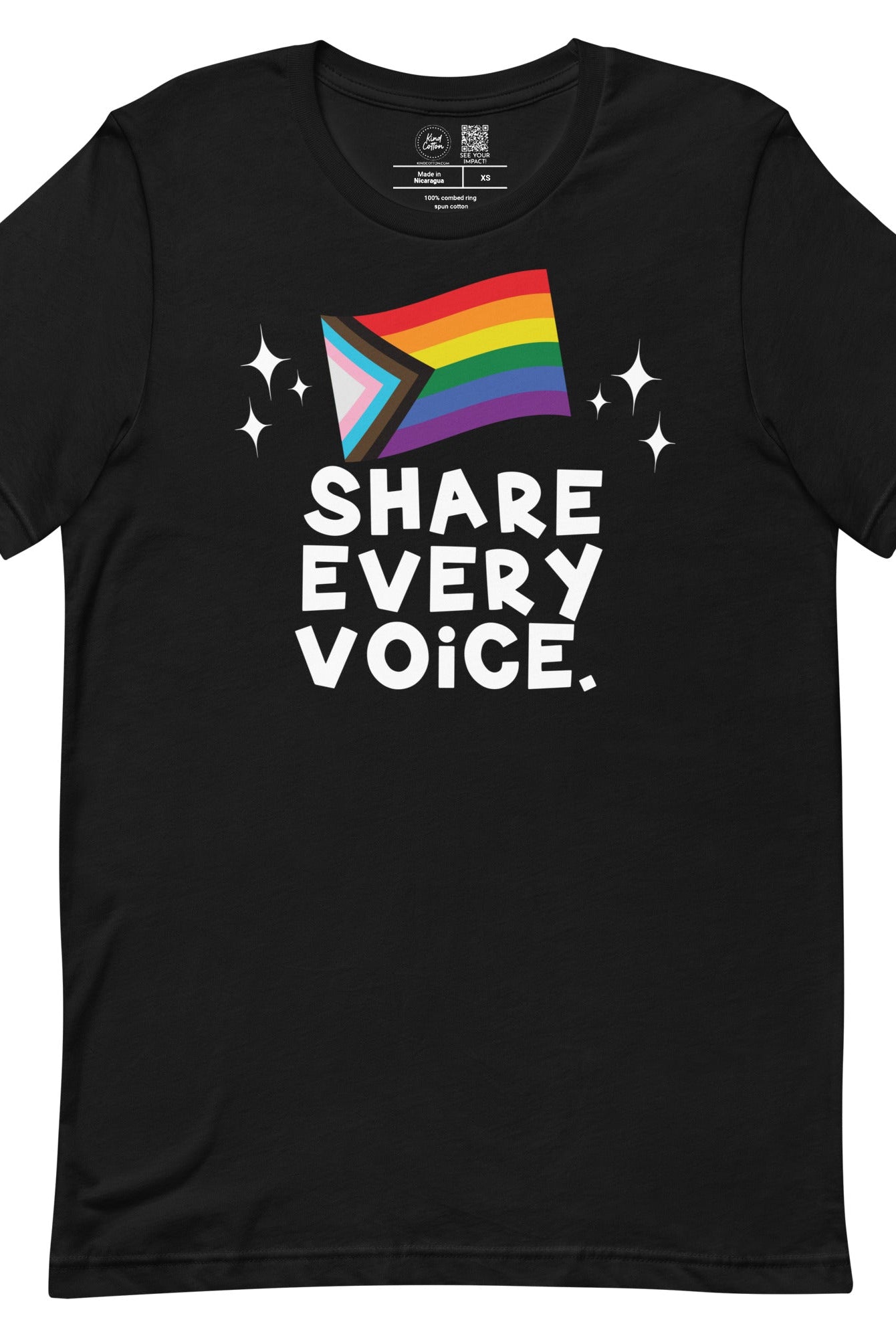 Shop Share Every Voice Classic Tee-XS at Ruby Joy Boutique, a Women's Clothing Store in Pickerington, Ohio