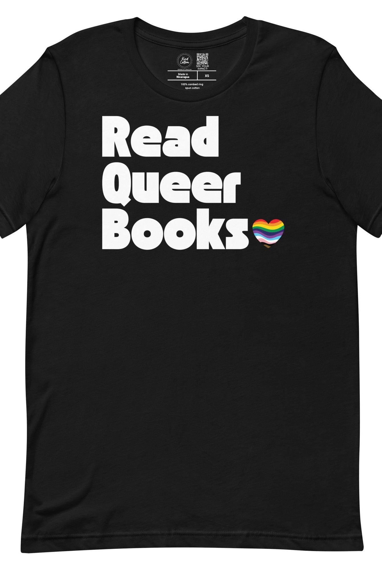 Shop Read Queer Books Classic Tee-XS at Ruby Joy Boutique, a Women's Clothing Store in Pickerington, Ohio