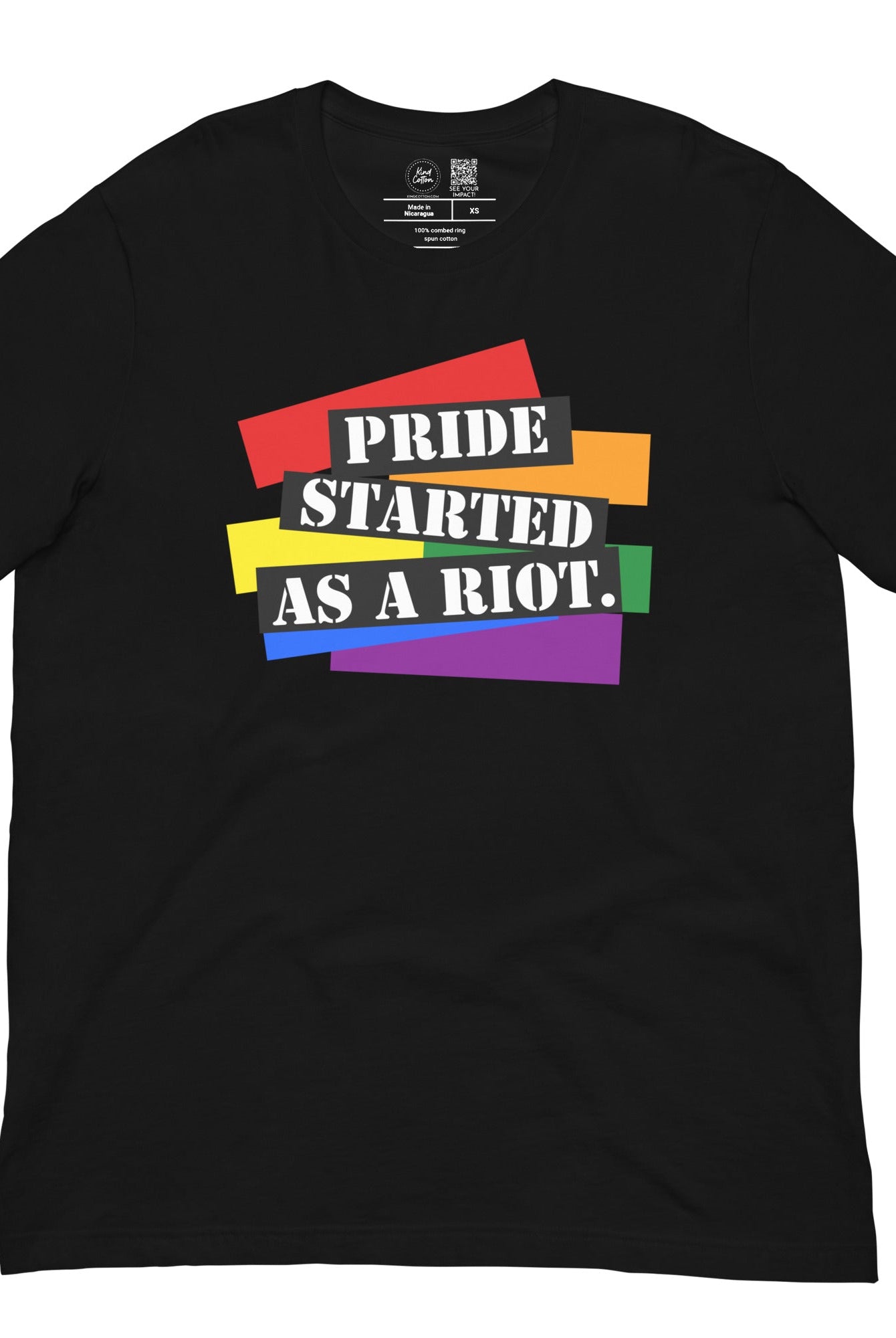 Shop Pride Started as a Riot Classic Tee-Black at Ruby Joy Boutique, a Women's Clothing Store in Pickerington, Ohio