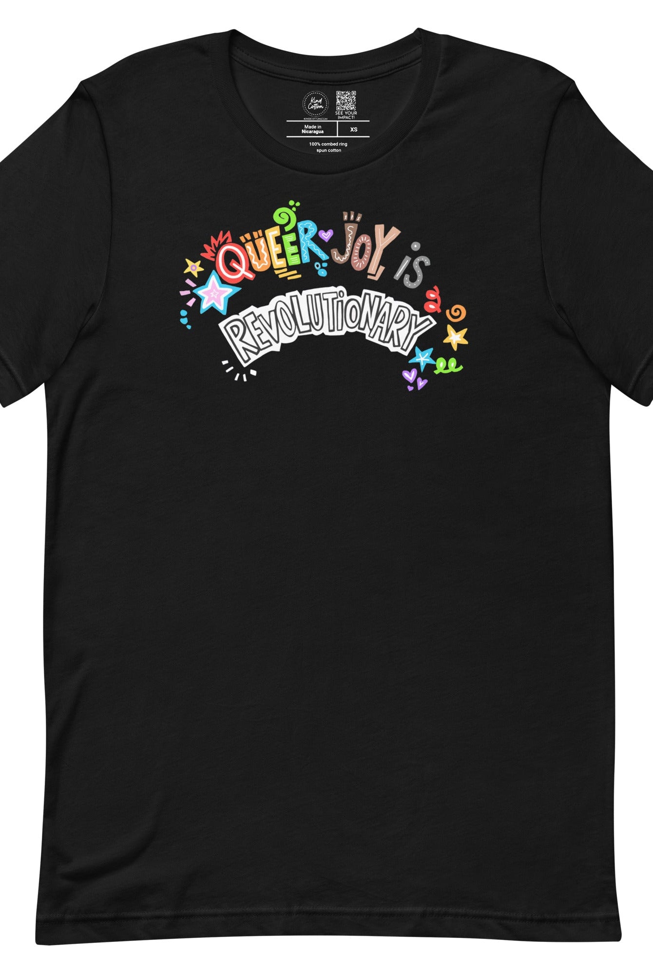 Shop Queer Joy is Revolutionary Classic Tee-Black at Ruby Joy Boutique, a Women's Clothing Store in Pickerington, Ohio