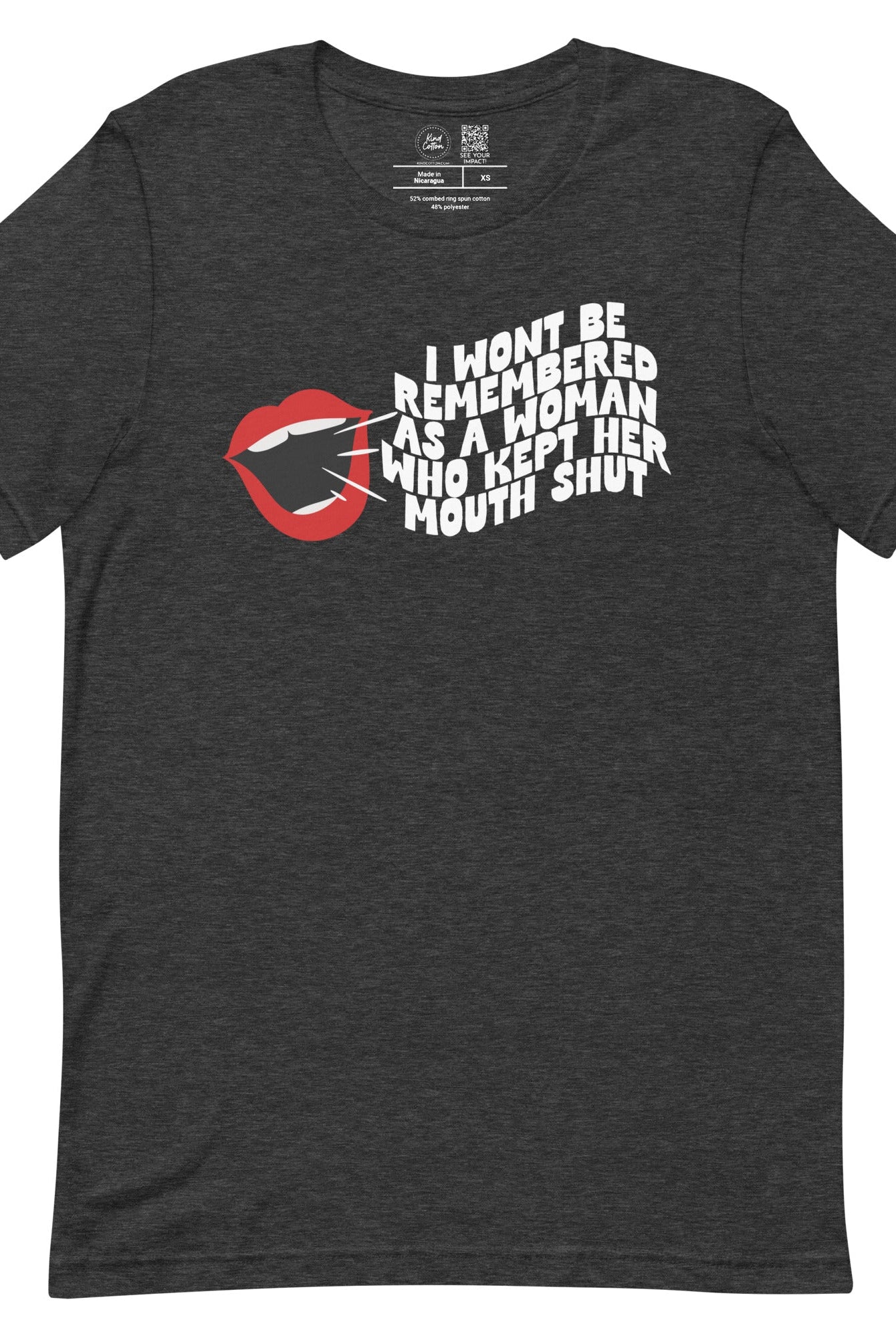Shop Won't Be Remembered Classic Tee-Charcoal at Ruby Joy Boutique, a Women's Clothing Store in Pickerington, Ohio