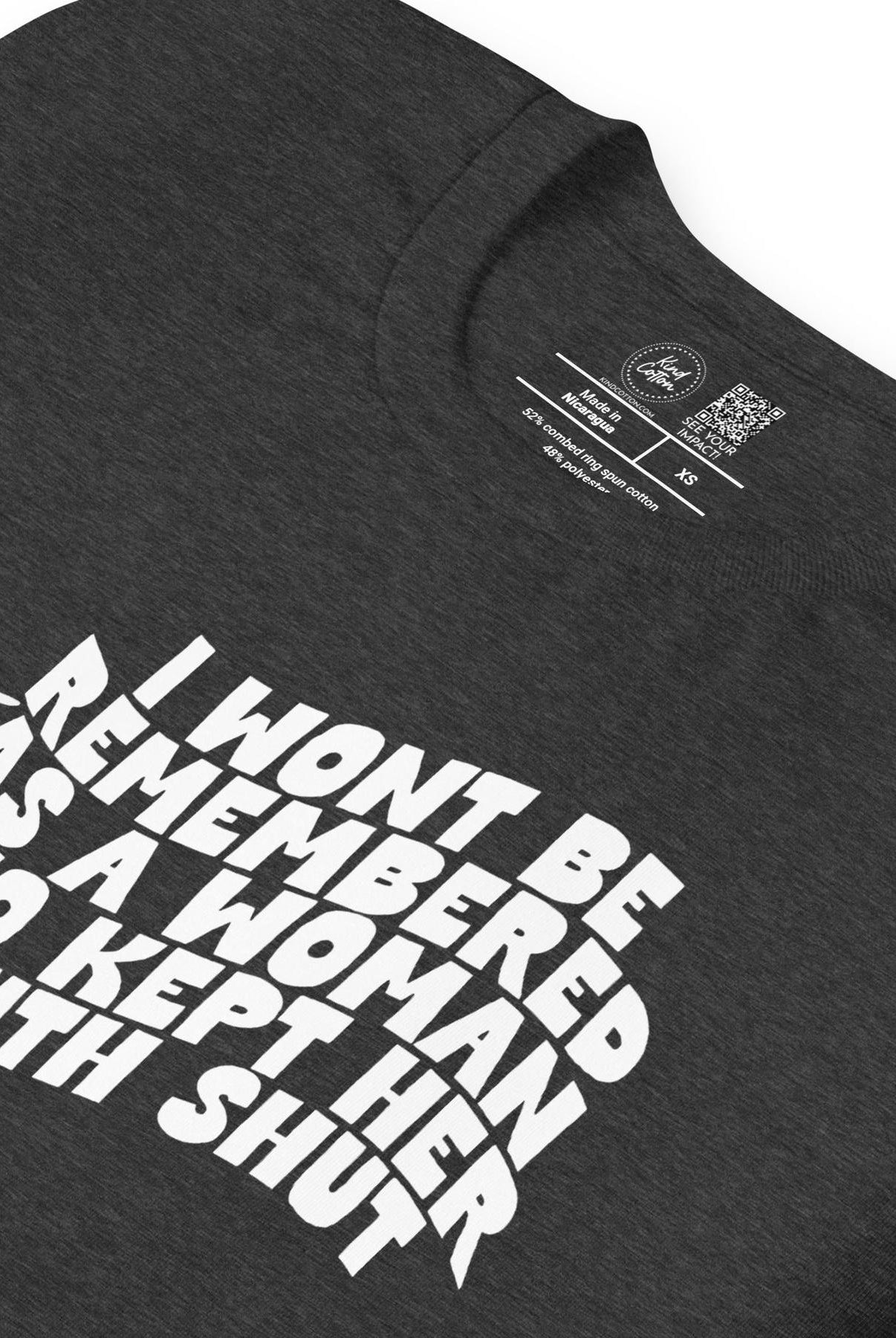 Shop Won't Be Remembered Classic Tee- at Ruby Joy Boutique, a Women's Clothing Store in Pickerington, Ohio