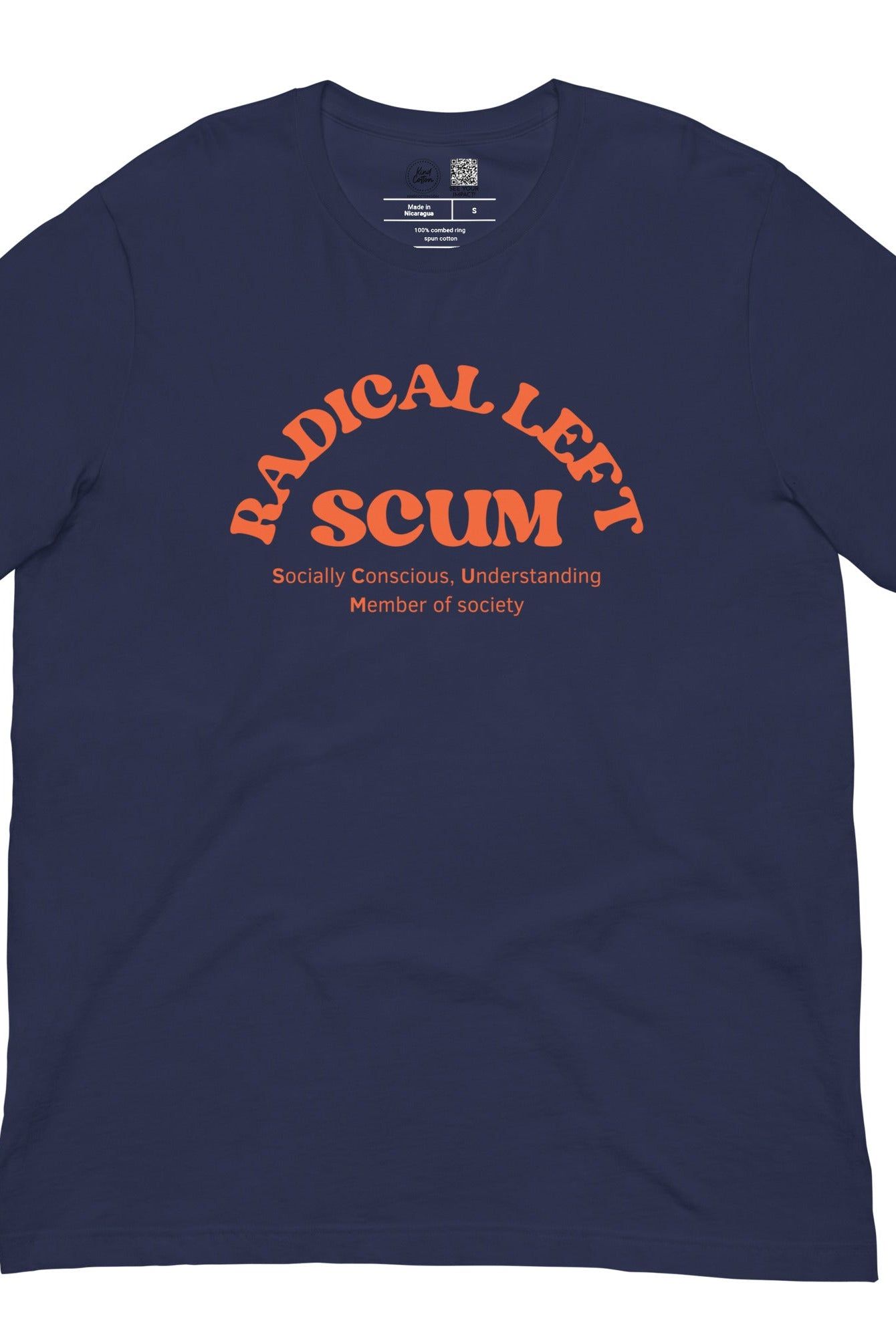 Shop Radical Left Scum Classic Tee | Kind Cotton-Crew at Ruby Joy Boutique, a Women's Clothing Store in Pickerington, Ohio