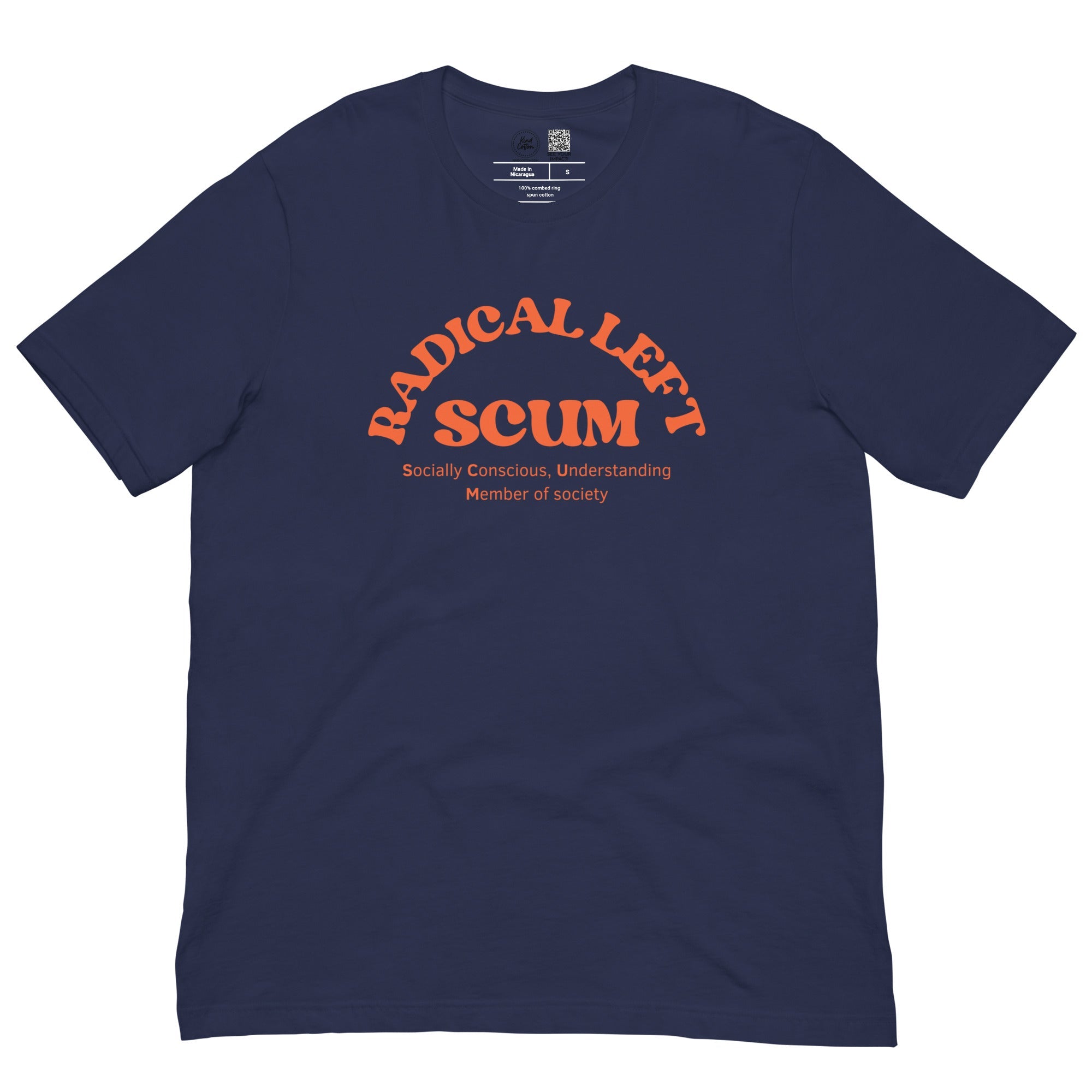 Shop Radical Left Scum Classic Tee | Kind Cotton-Crew at Ruby Joy Boutique, a Women's Clothing Store in Pickerington, Ohio