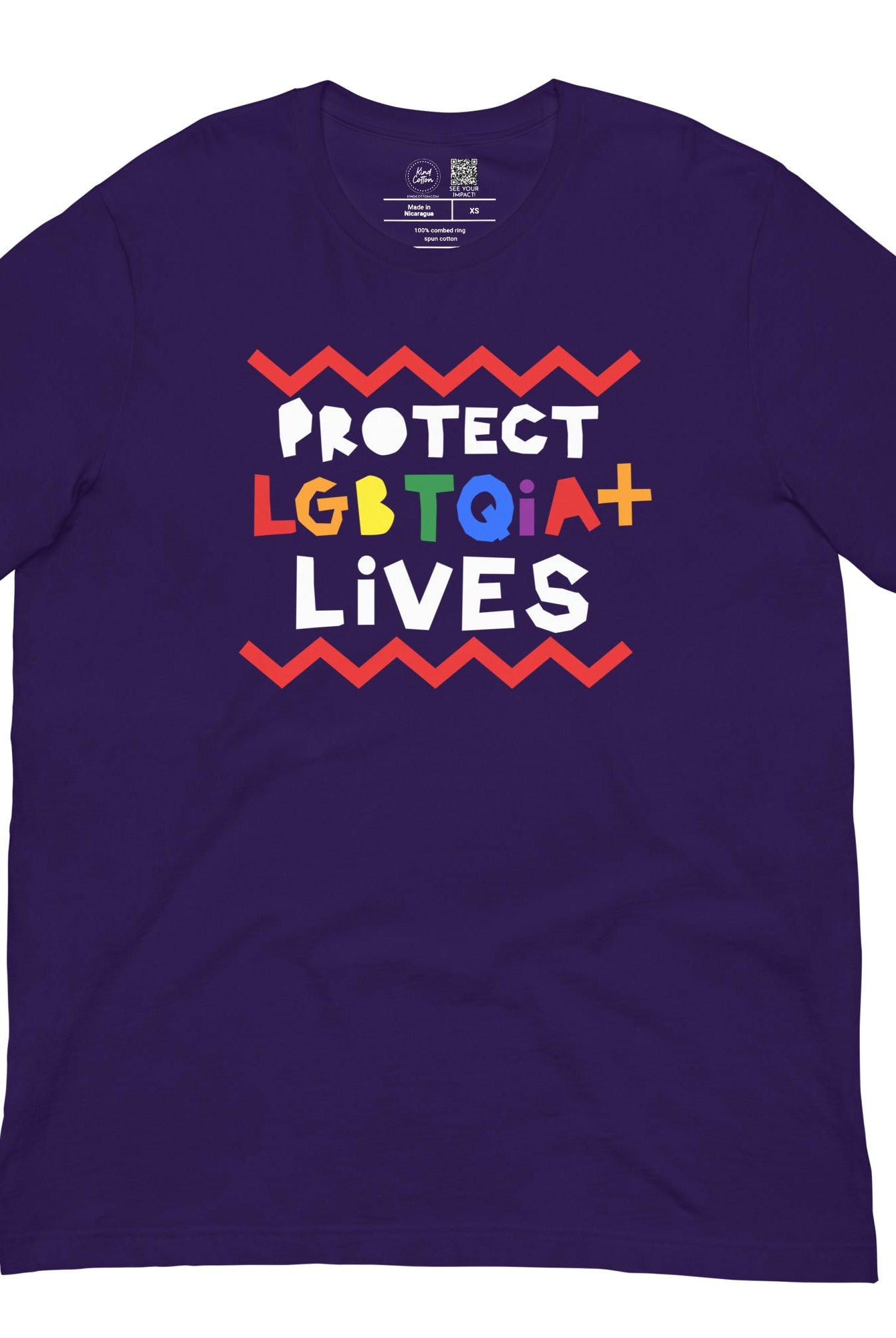 Shop Protect LGBTQIA+ Lives Classic Tee-Purple at Ruby Joy Boutique, a Women's Clothing Store in Pickerington, Ohio
