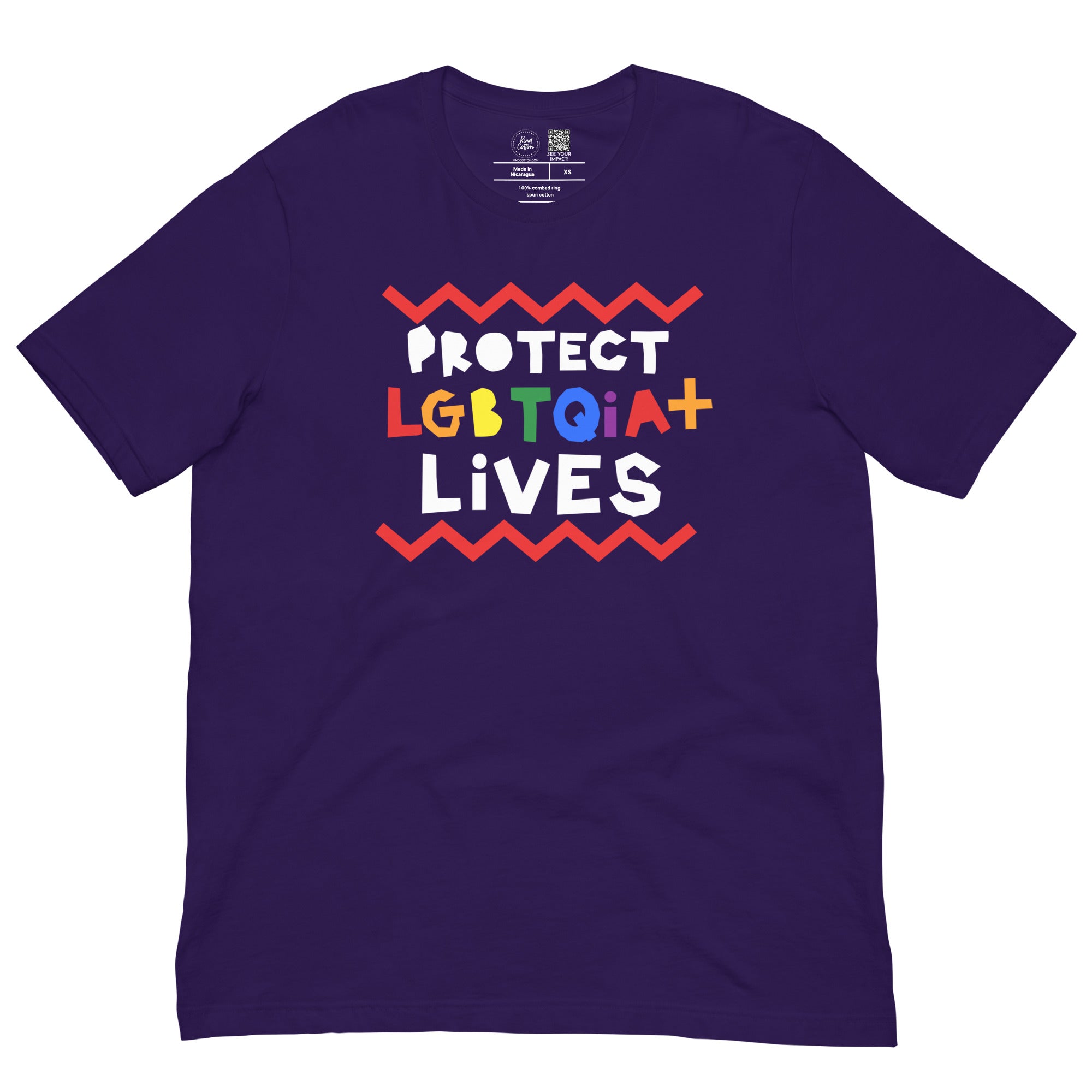 Shop Protect LGBTQIA+ Lives Classic Tee-Purple at Ruby Joy Boutique, a Women's Clothing Store in Pickerington, Ohio
