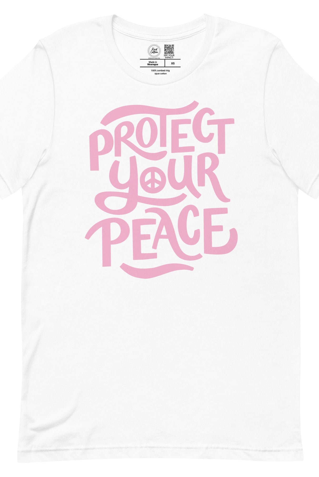 Shop Protect Your Peace Classic Tee-White at Ruby Joy Boutique, a Women's Clothing Store in Pickerington, Ohio