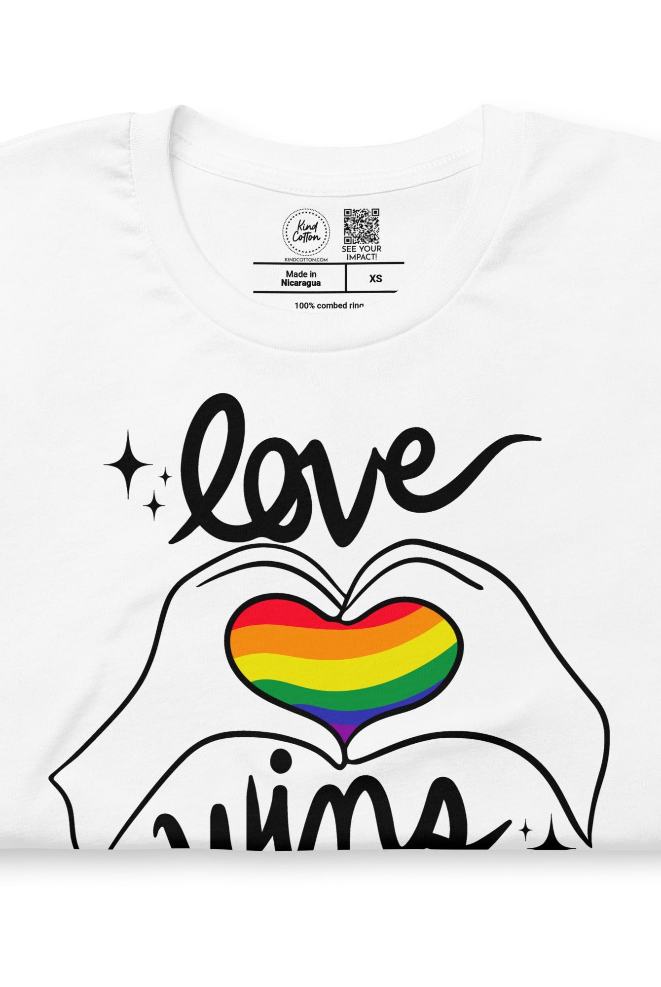 Shop Love Wins Classic Tee | Kind Cotton- at Ruby Joy Boutique, a Women's Clothing Store in Pickerington, Ohio