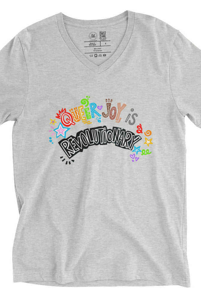 Shop Queer Joy is Revolutionary Classic Tee-Heather Grey at Ruby Joy Boutique, a Women's Clothing Store in Pickerington, Ohio