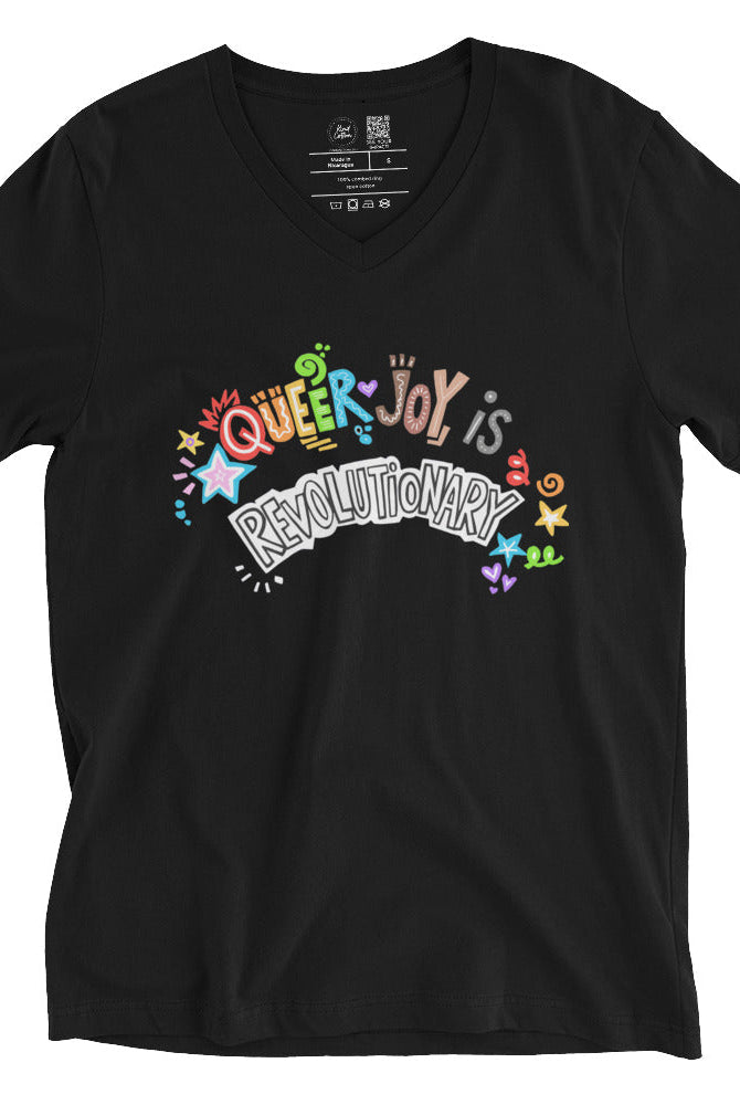 Shop Queer Joy is Revolutionary Classic Tee-Black at Ruby Joy Boutique, a Women's Clothing Store in Pickerington, Ohio