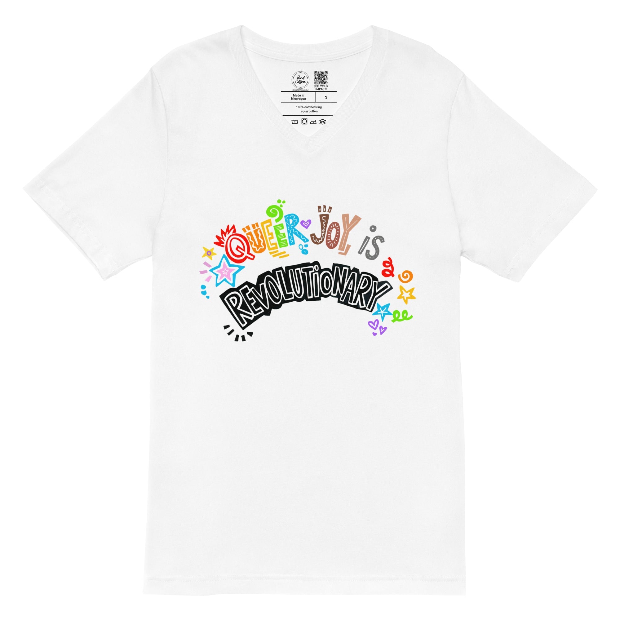 Shop Queer Joy is Revolutionary Classic Tee-White at Ruby Joy Boutique, a Women's Clothing Store in Pickerington, Ohio