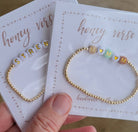 Shop 14K Gold-Filled Mantra Bracelet - Multicolored with Gold Letters-Bracelets at Ruby Joy Boutique, a Women's Clothing Store in Pickerington, Ohio