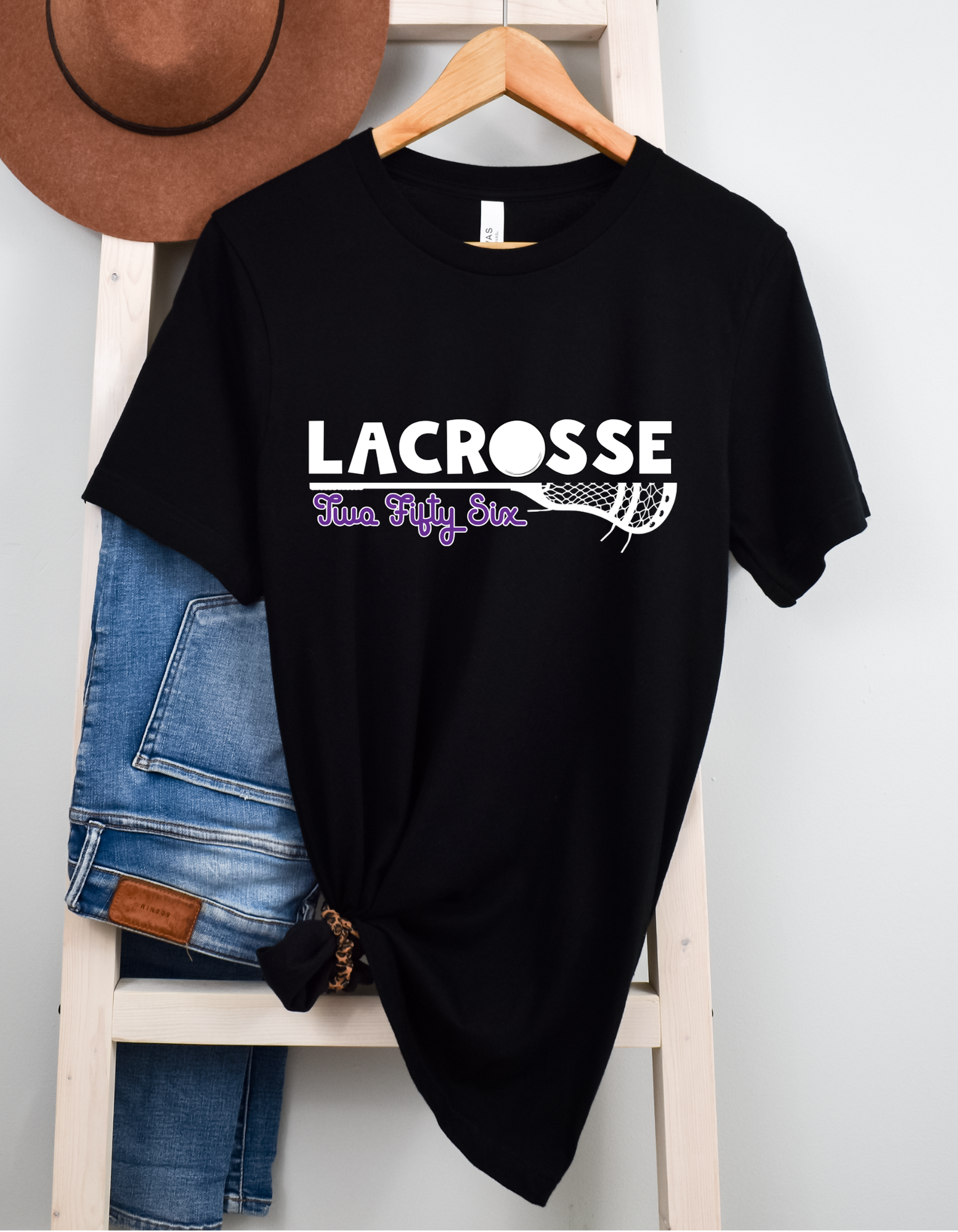Shop 256 Horizontal Stick + Script Logo Graphic Tee-Small at Ruby Joy Boutique, a Women's Clothing Store in Pickerington, Ohio
