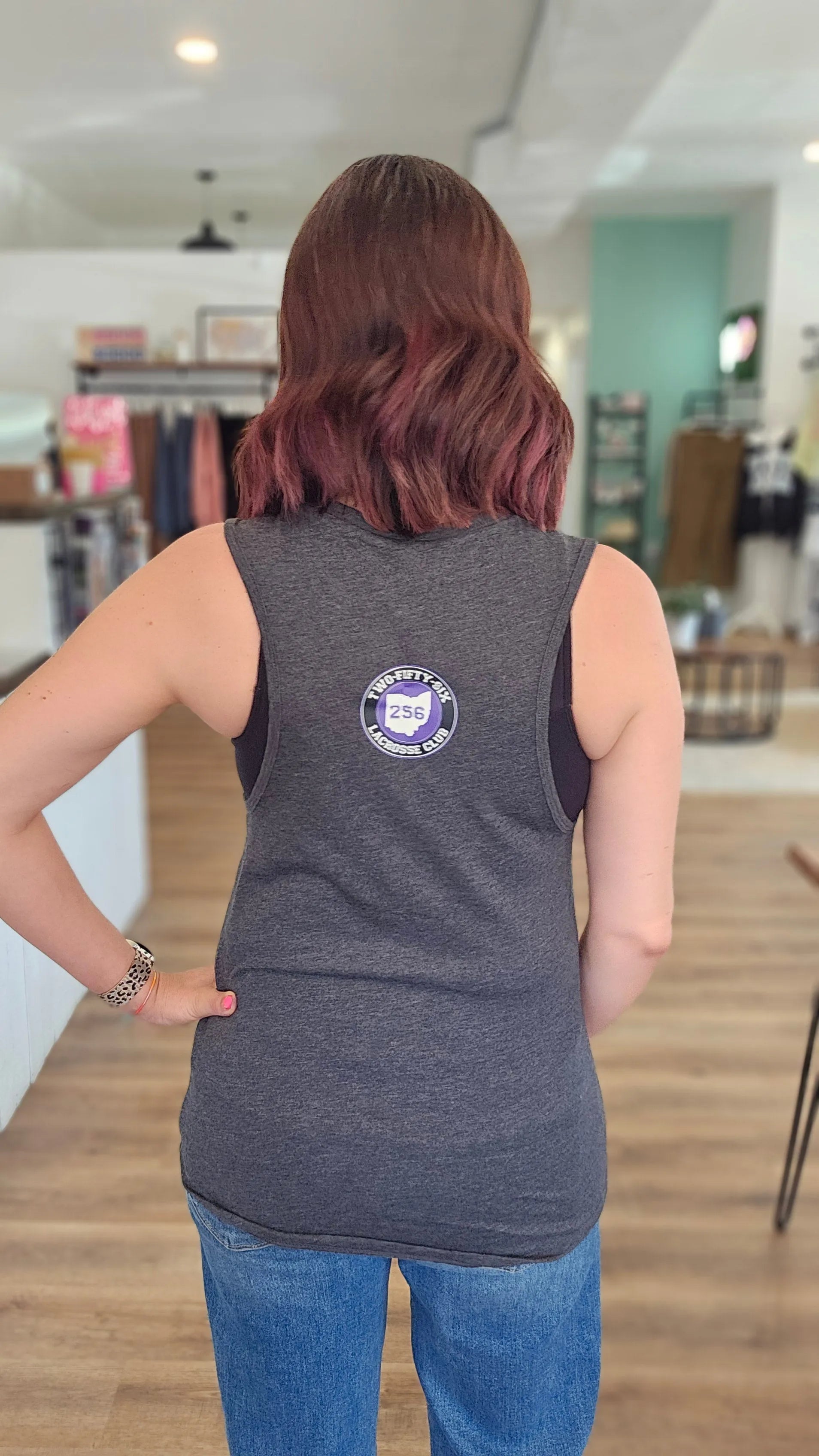 Shop 256 Lacrosse Graphic Tees | Muscle Tanks- at Ruby Joy Boutique, a Women's Clothing Store in Pickerington, Ohio