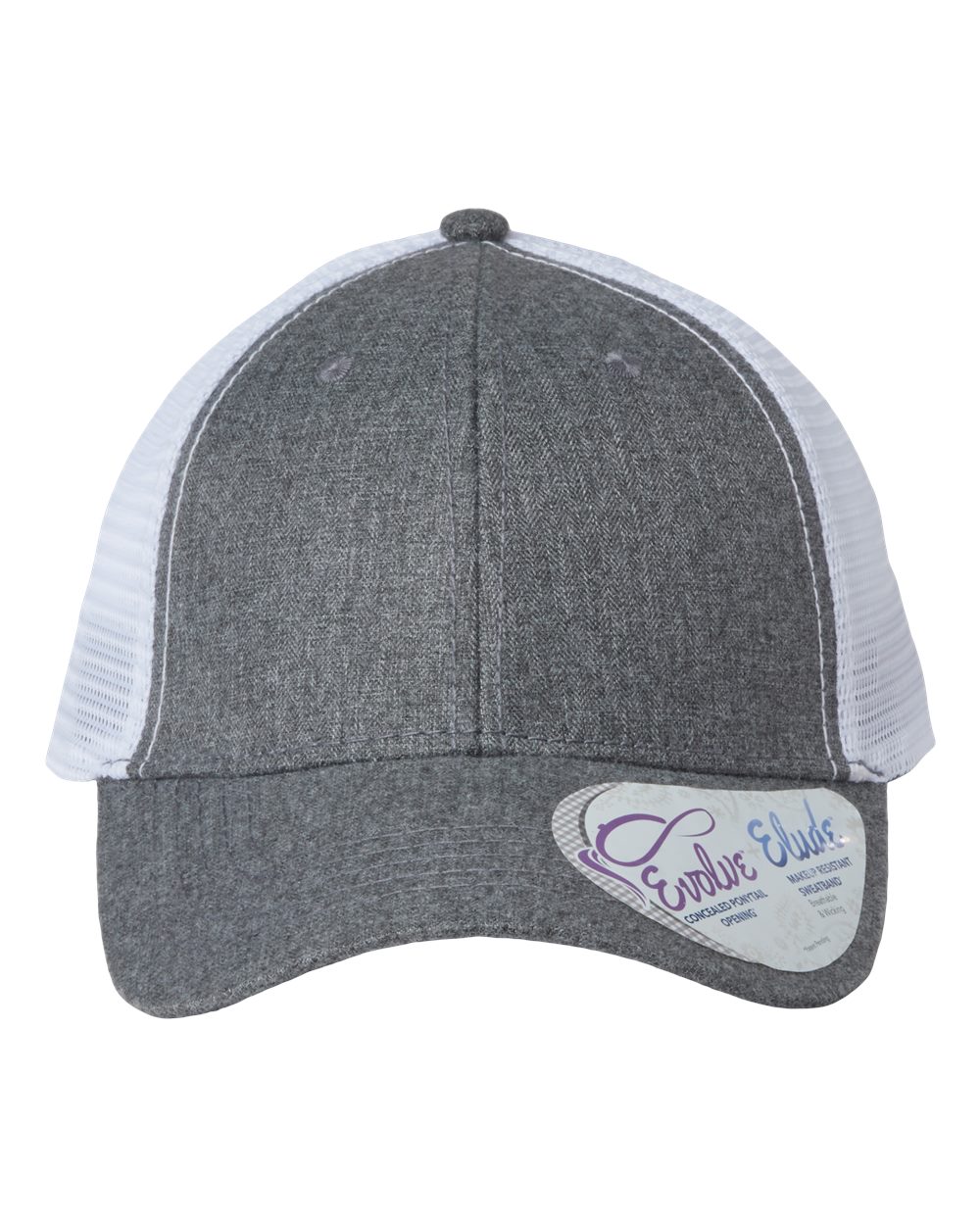 Shop 256 Lacrosse Graphic Women's Trucker Hat with Evolve™ Concealed Ponytail Opening-256 Block at Ruby Joy Boutique, a Women's Clothing Store in Pickerington, Ohio