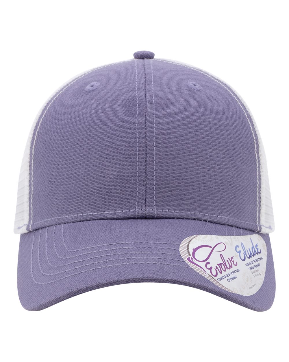 Shop 256 Lacrosse Graphic Women's Trucker Hat with Evolve™ Concealed Ponytail Opening-256 Block at Ruby Joy Boutique, a Women's Clothing Store in Pickerington, Ohio