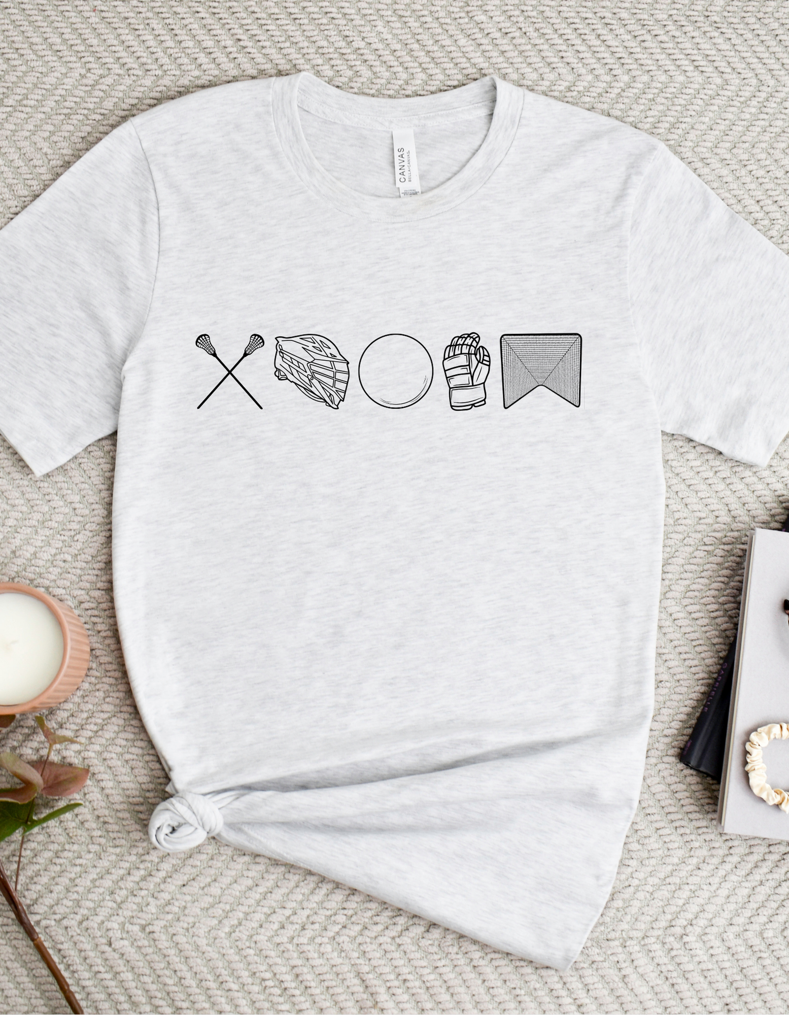 Shop 256 Lacrosse Icons Graphic Tee-Small at Ruby Joy Boutique, a Women's Clothing Store in Pickerington, Ohio