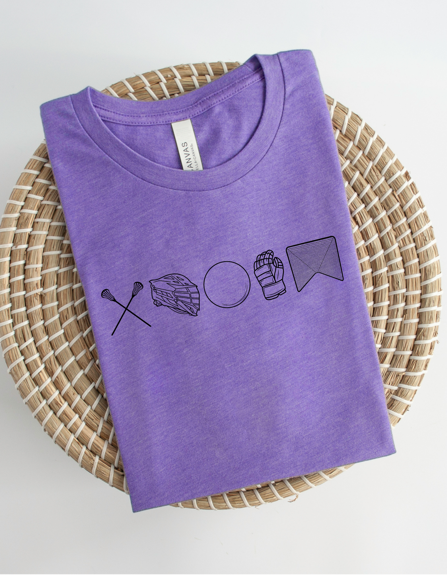 Shop 256 Lacrosse Icons Graphic Tee-Small at Ruby Joy Boutique, a Women's Clothing Store in Pickerington, Ohio