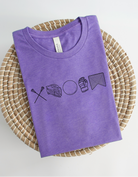 Shop 256 Lacrosse Icons Graphic Tee-Small at Ruby Joy Boutique, a Women's Clothing Store in Pickerington, Ohio