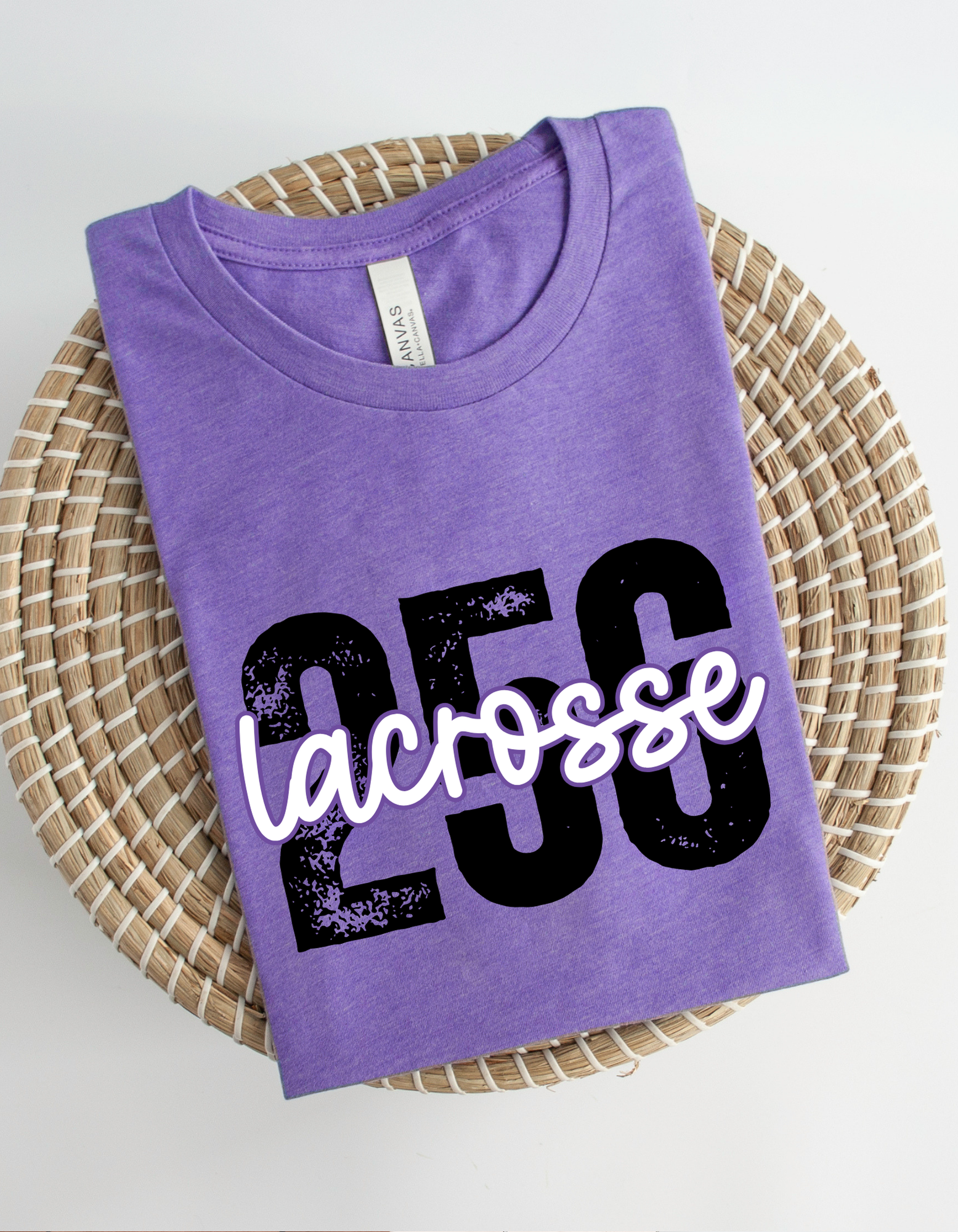 Shop 256 Lacrosse Playful Script Graphic Tee-Small at Ruby Joy Boutique, a Women's Clothing Store in Pickerington, Ohio