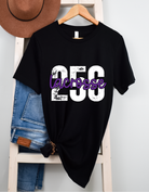 Shop 256 Lacrosse Playful Script Graphic Tee-Small at Ruby Joy Boutique, a Women's Clothing Store in Pickerington, Ohio