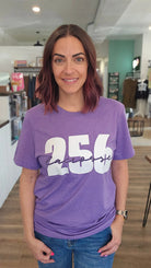 Shop 256 Lacrosse Script Graphic Tee- at Ruby Joy Boutique, a Women's Clothing Store in Pickerington, Ohio