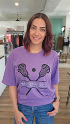 Shop 256 Lacrosse Sticks Graphic Tee- at Ruby Joy Boutique, a Women's Clothing Store in Pickerington, Ohio
