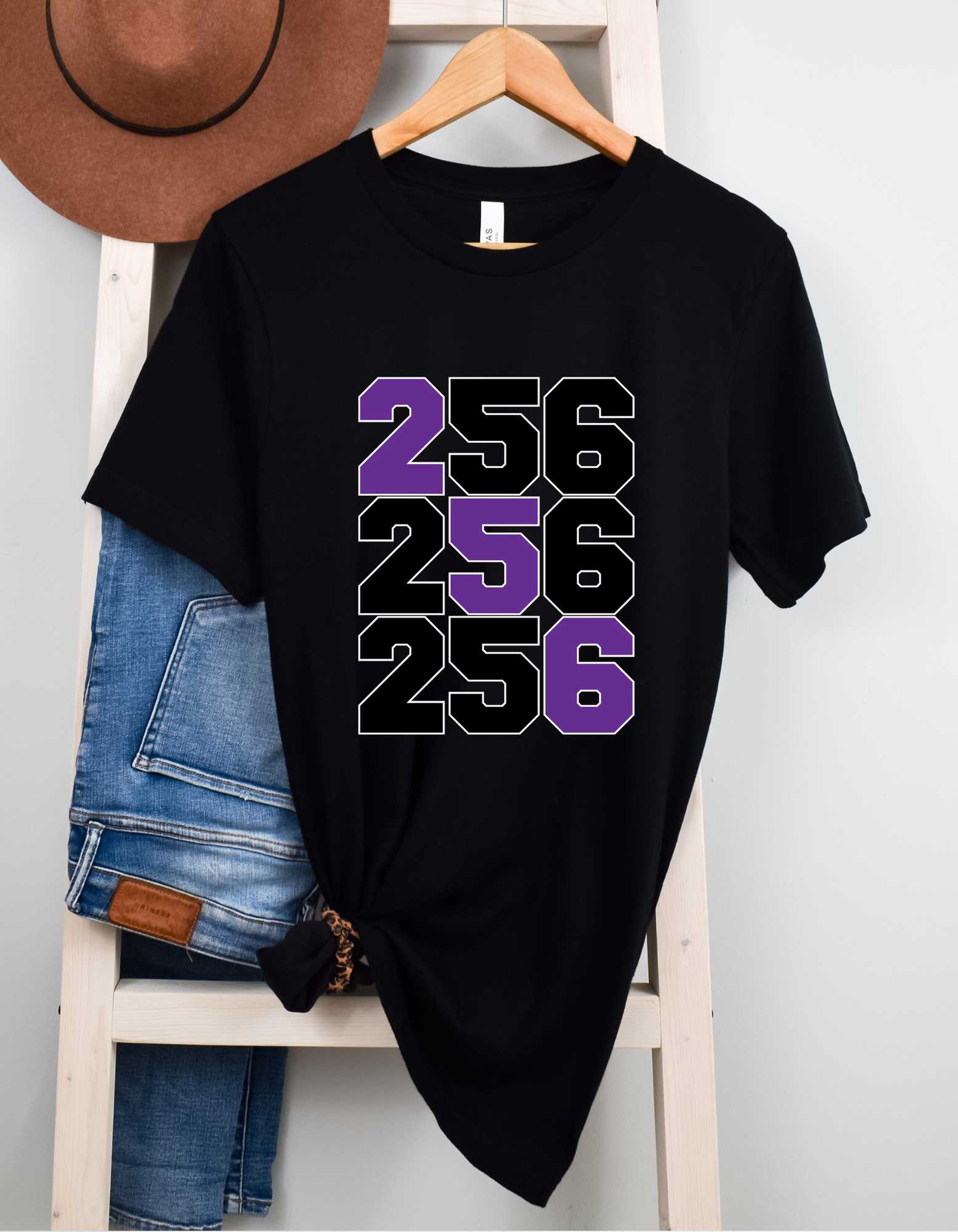 Shop 256 Triple Block Graphic Tee-Small at Ruby Joy Boutique, a Women's Clothing Store in Pickerington, Ohio