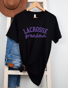Shop 256 Lacrosse Grandma Custom Text Graphic Tee at Ruby Joy Boutique, a Women's Clothing Store in Pickerington, Ohio