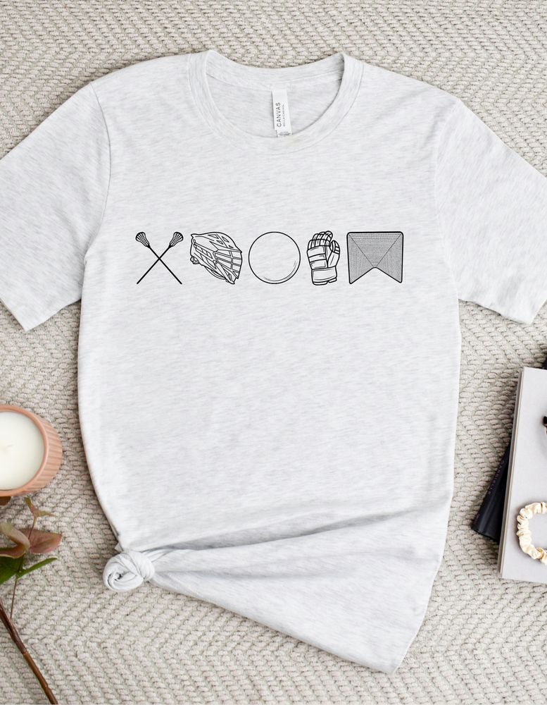 Shop 256 Lacrosse Icons Graphic Tee at Ruby Joy Boutique, a Women's Clothing Store in Pickerington, Ohio