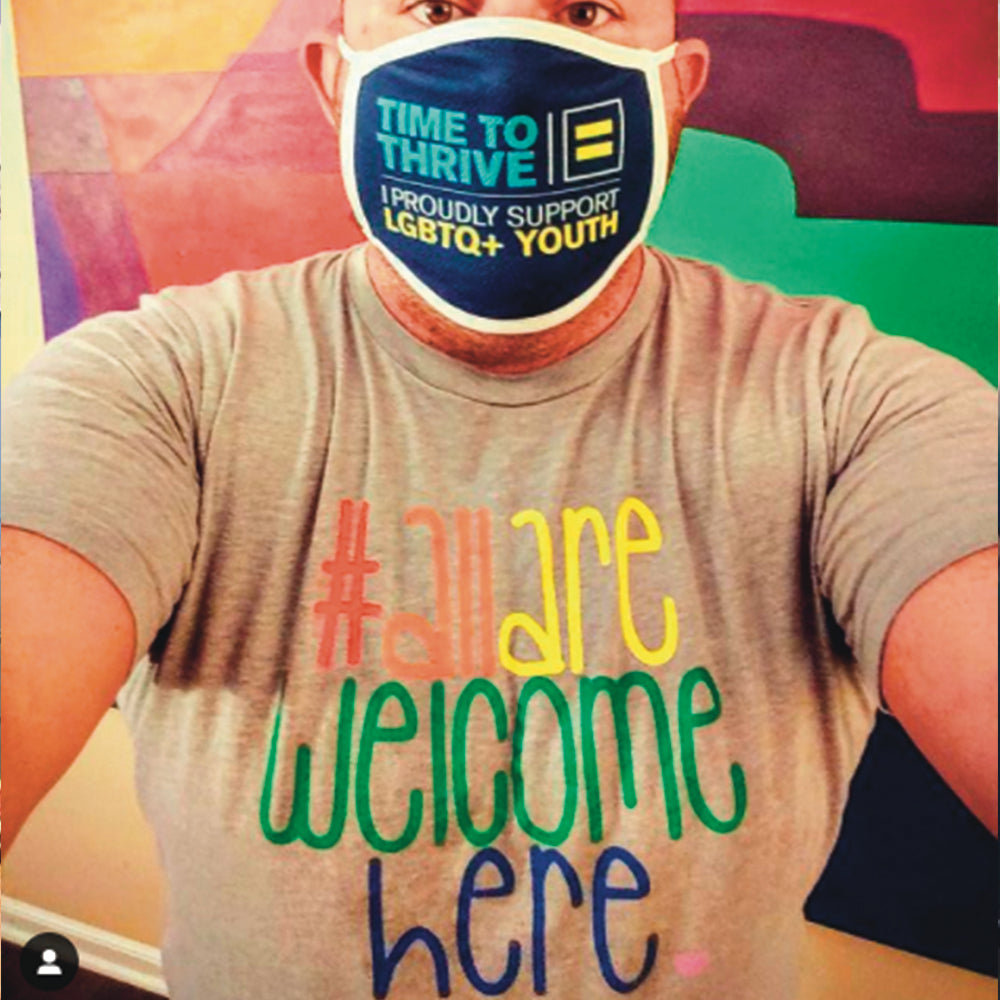 Shop All Are Welcome Here Classic Tee- at Ruby Joy Boutique, a Women's Clothing Store in Pickerington, Ohio