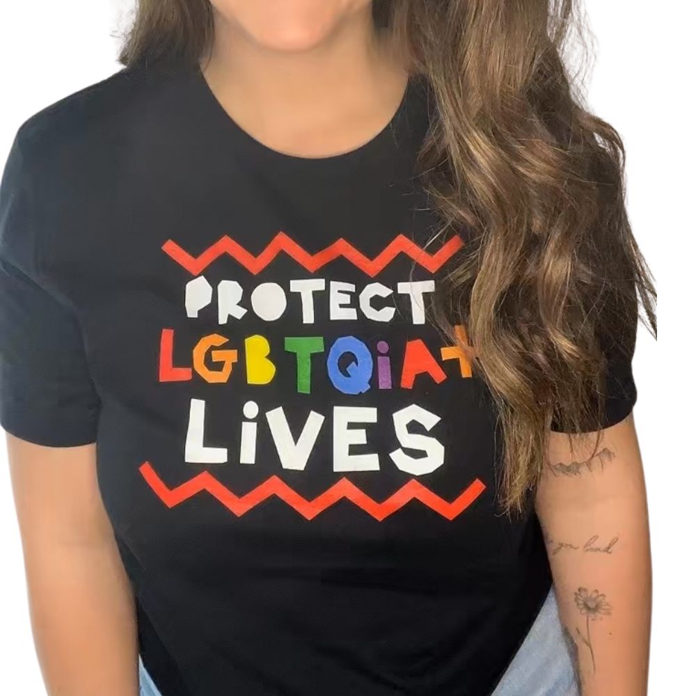 Shop Protect LGBTQIA+ Lives Classic Tee- at Ruby Joy Boutique, a Women's Clothing Store in Pickerington, Ohio