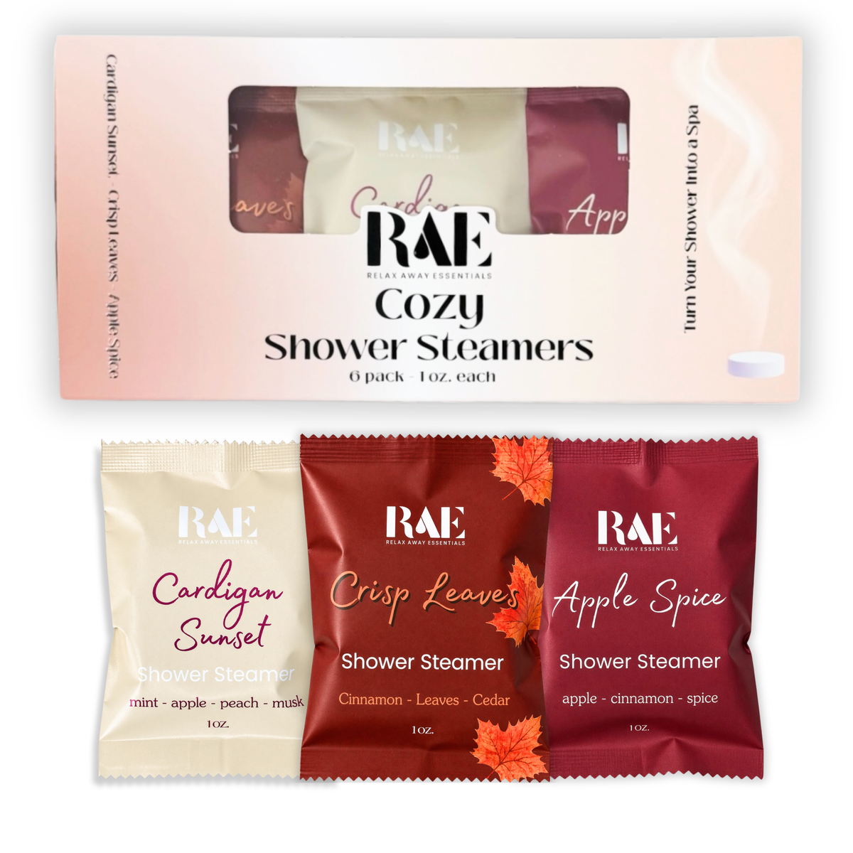 Shop Cozy | Shower Steamers 6 Pack | Made in USA - at Ruby Joy Boutique, a Women's Clothing Store in Pickerington, Ohio