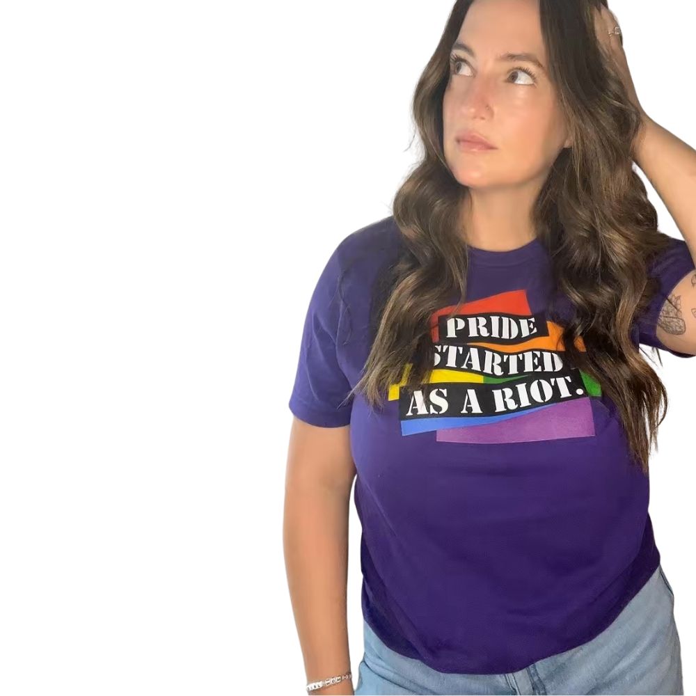 Shop Pride Started as a Riot Classic Tee- at Ruby Joy Boutique, a Women's Clothing Store in Pickerington, Ohio
