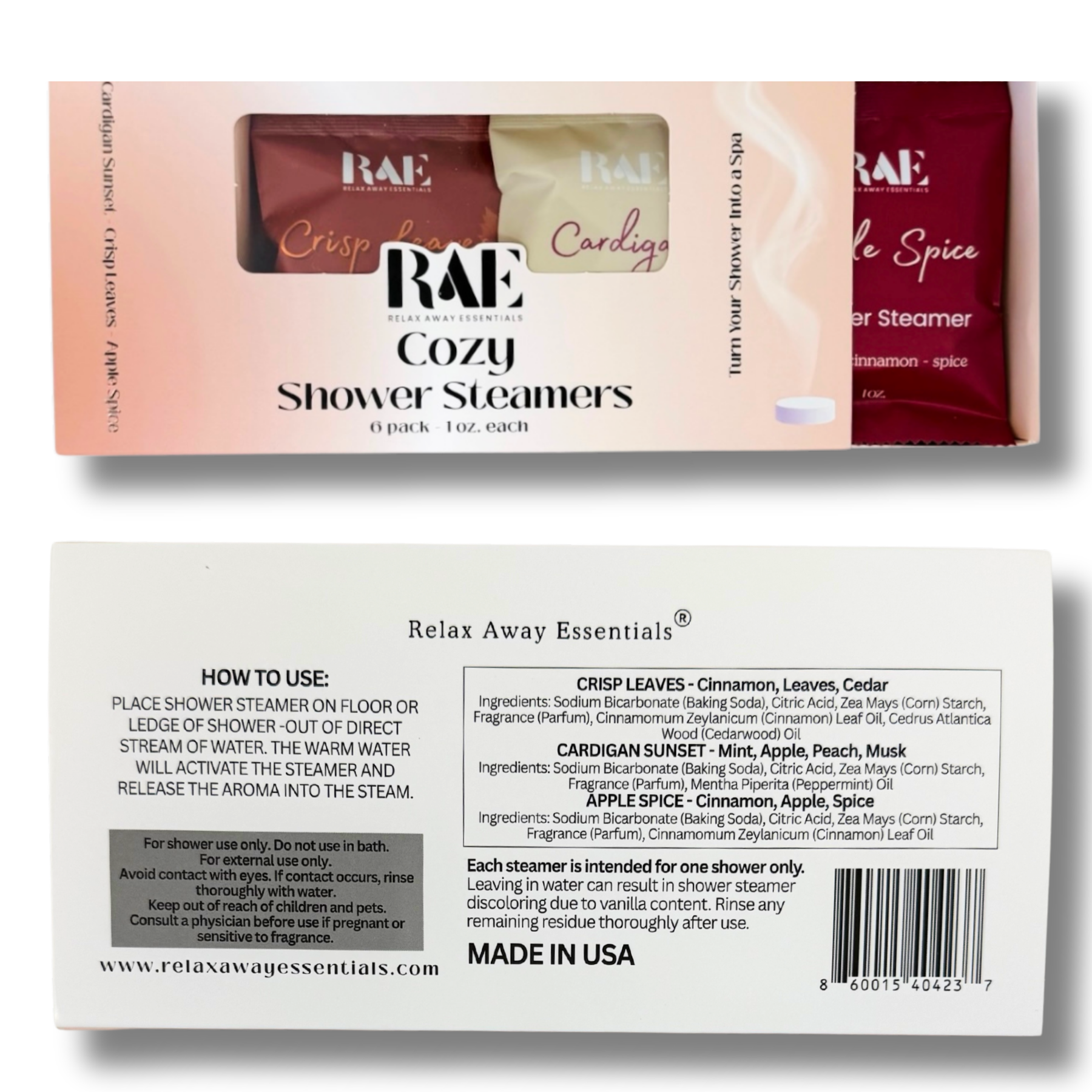 Shop Cozy | Shower Steamers 6 Pack | Made in USA - at Ruby Joy Boutique, a Women's Clothing Store in Pickerington, Ohio